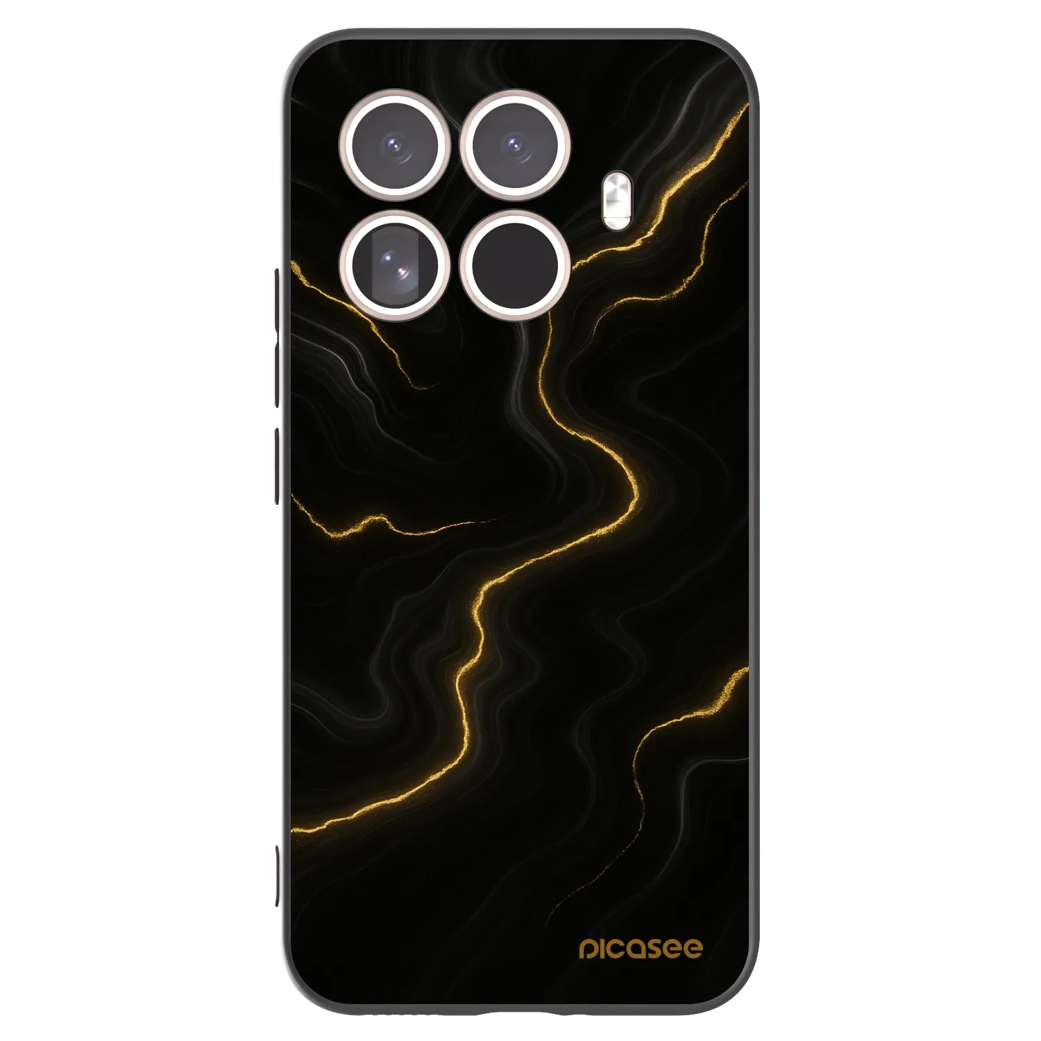 Picasee Xiaomi 15T Pro Hülle - Schwarzes Silikon - Thunder