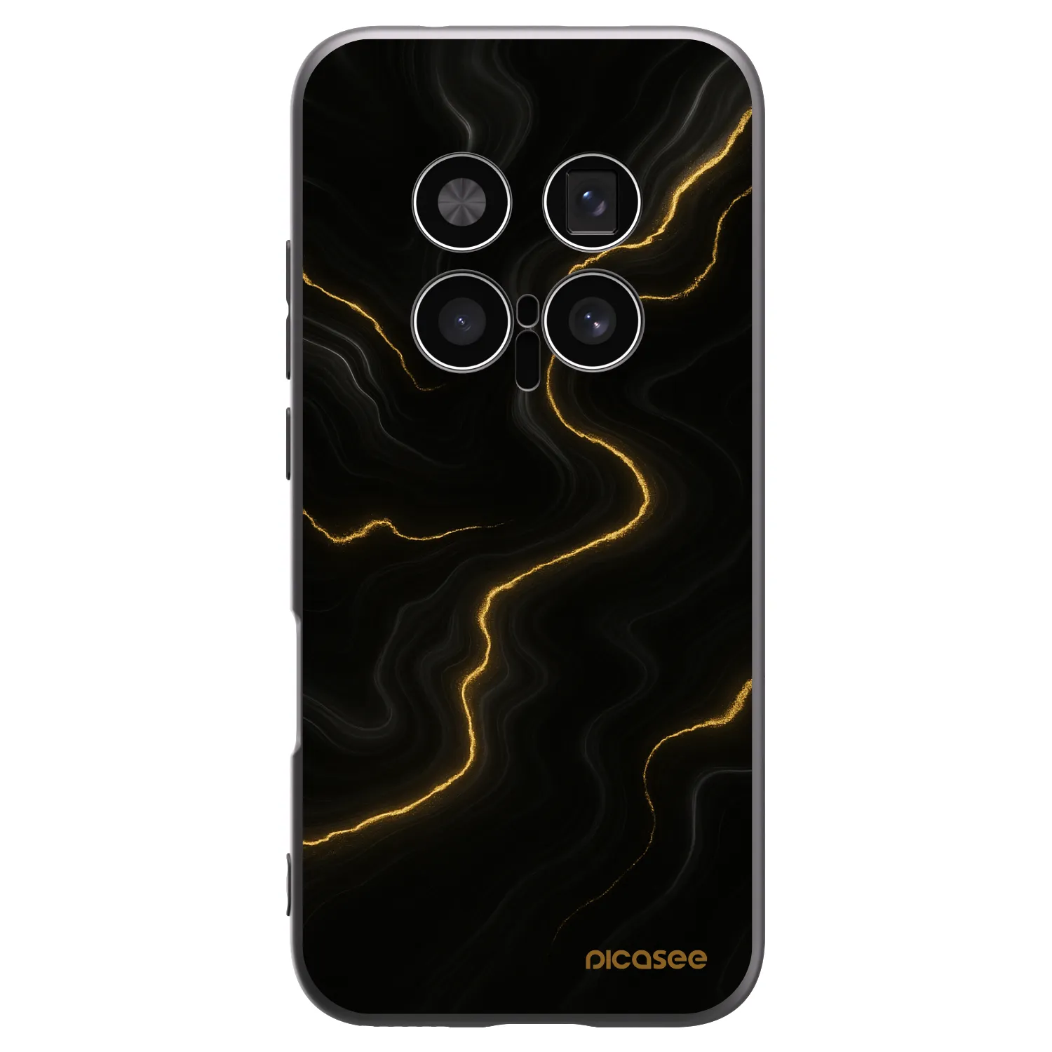 Picasee Honor Magic8 Pro 5G Hülle - Schwarzes Silikon - Thunder