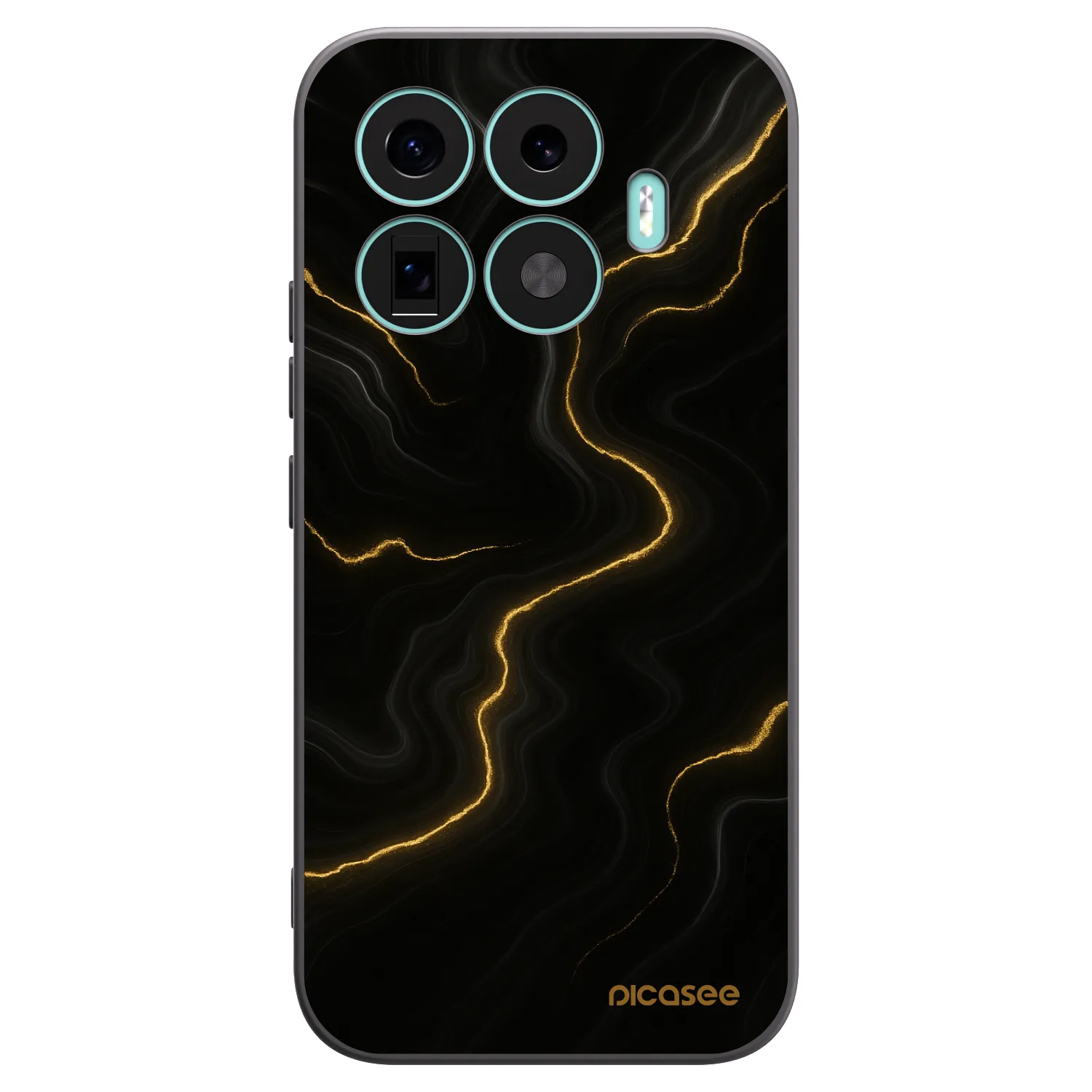Picasee Xiaomi 17T Hülle - Schwarzes Silikon - Thunder