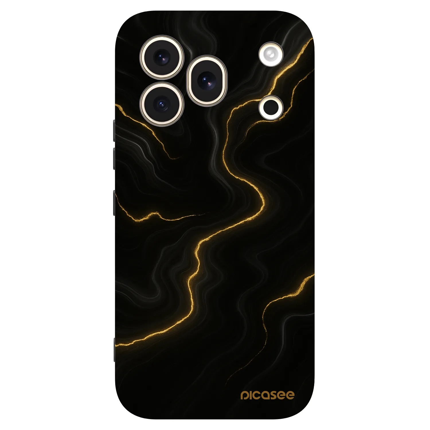 Picasee Honor 600 Pro Hülle - Schwarzes Silikon - Thunder