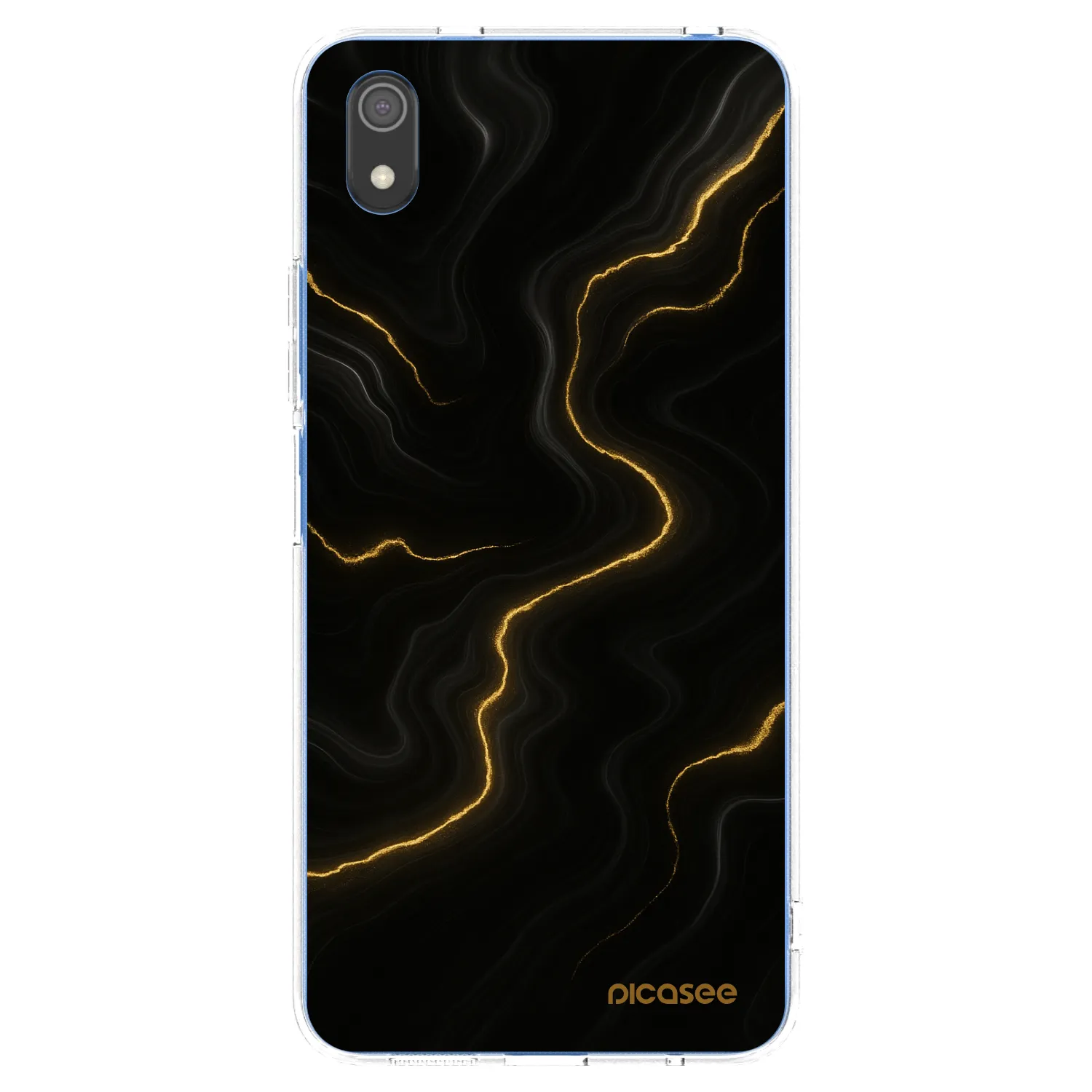 Picasee Xiaomi Redmi 7A Hülle - Transparentes Silikon - Thunder