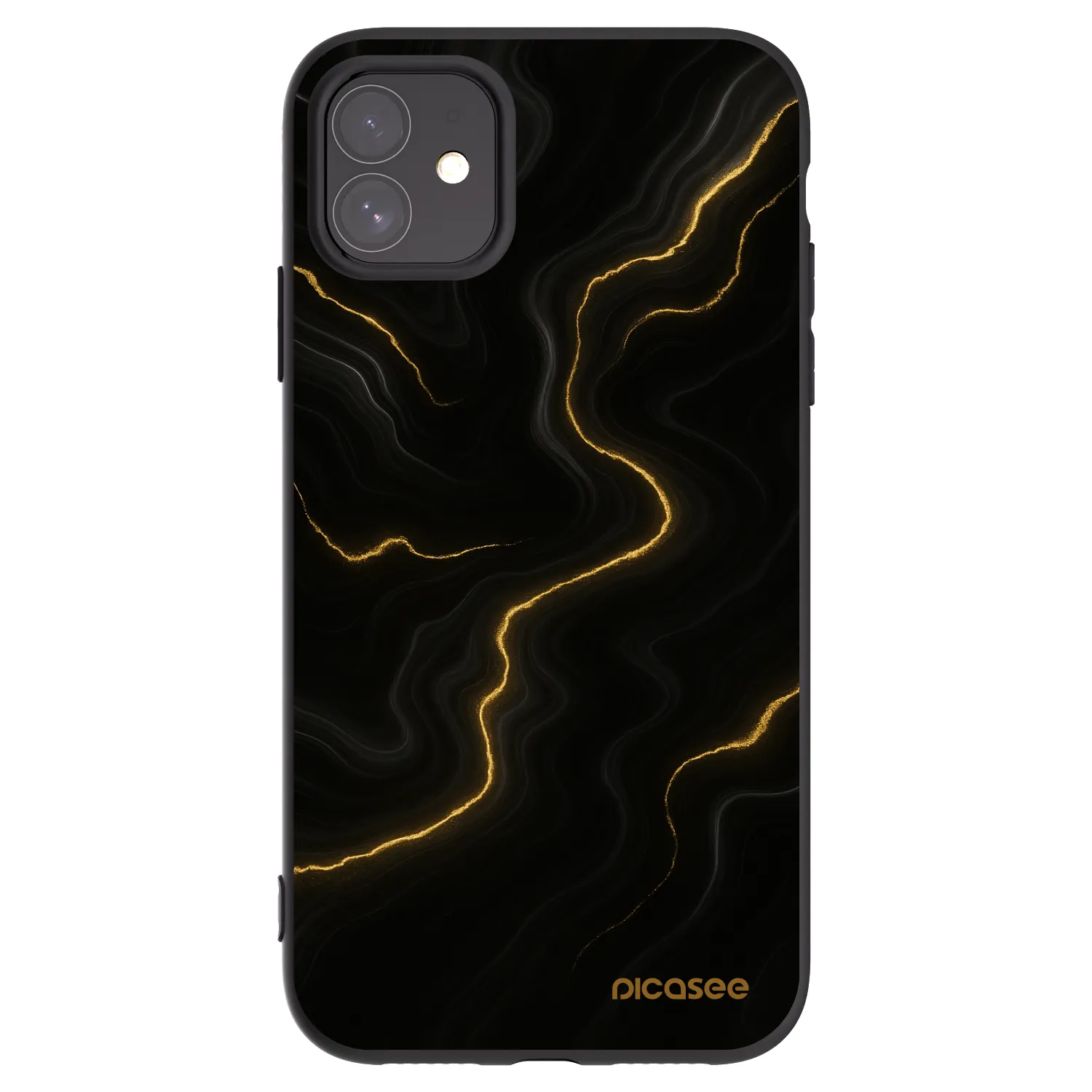 Picasee Apple iPhone 11 Hülle - Schwarzes Silikon - Thunder
