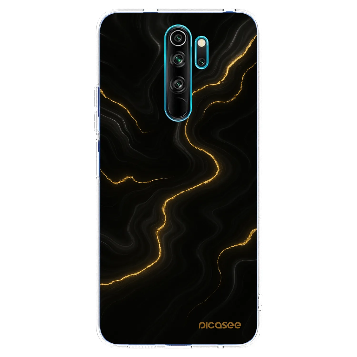 Picasee Xiaomi Redmi Note 8 Pro Hülle - Transparentes Silikon - Thunder