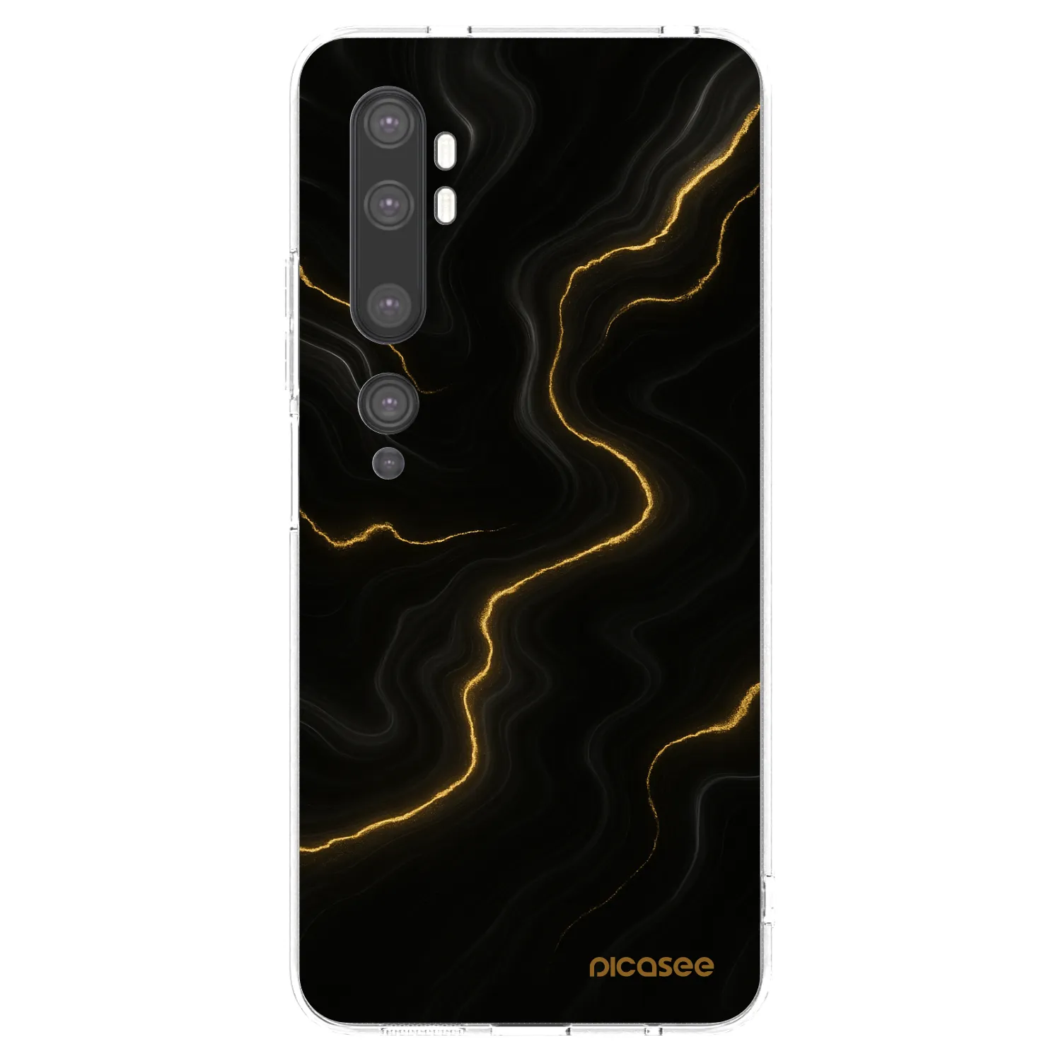 Picasee Xiaomi Mi Note 10 (Pro) Hülle - Transparentes Silikon - Thunder