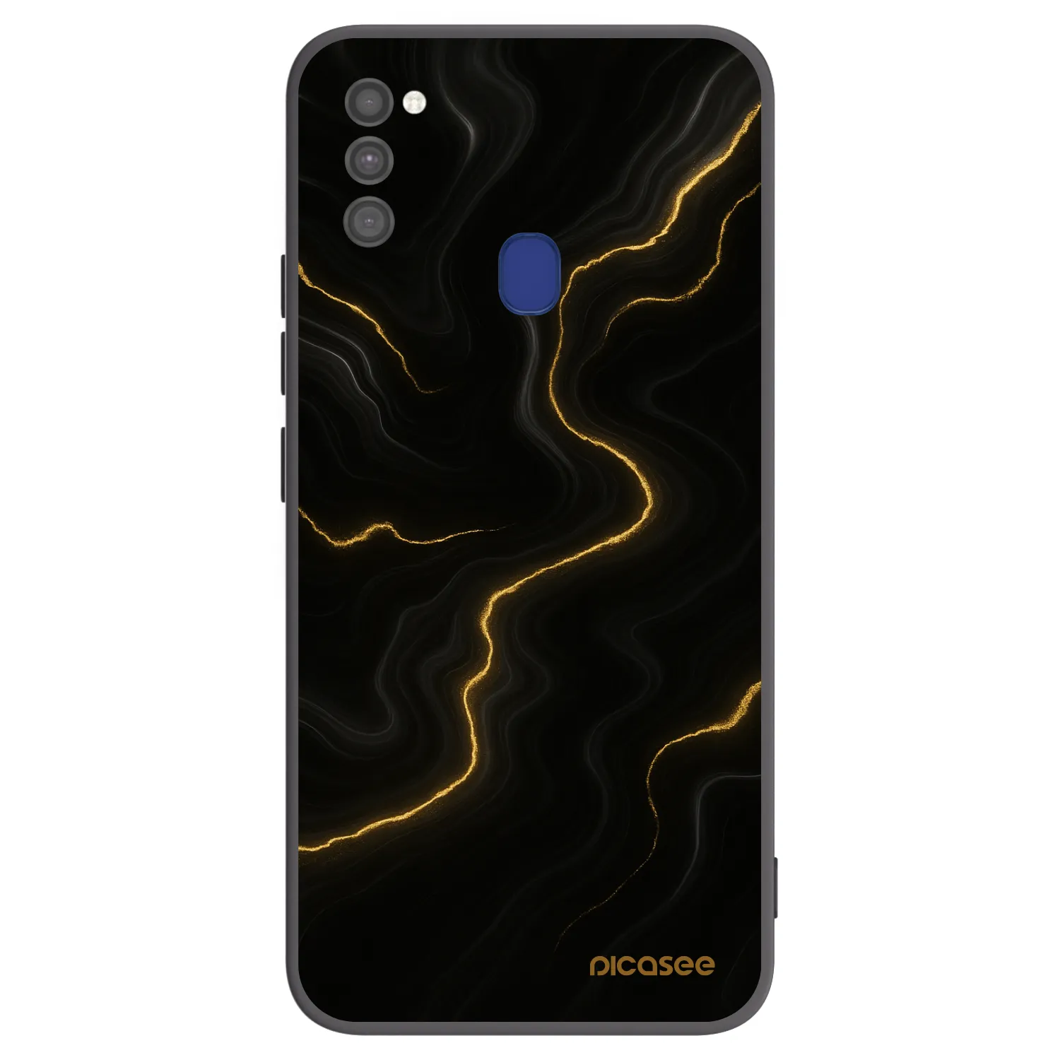 Picasee Samsung Galaxy M21 M215F Hülle - Schwarzes Silikon - Thunder
