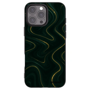 Picasee Apple iPhone 16 Pro Max Hülle - Schwarzes Silikon - Vawes