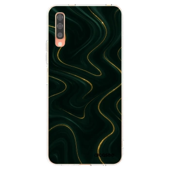 Picasee Samsung Galaxy A70 A705F Hülle - Transparentes Silikon - Vawes