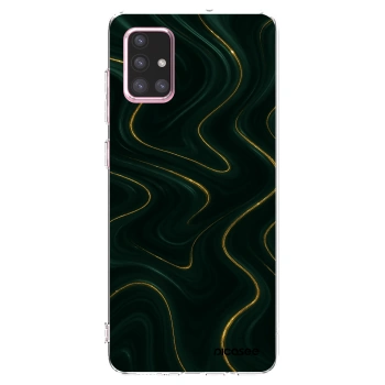 Picasee Samsung Galaxy A71 A715F Hülle - Transparentes Silikon - Vawes