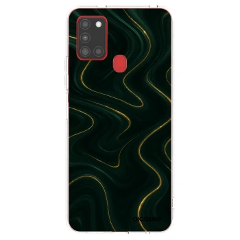 Picasee Samsung Galaxy A21s Hülle - Transparentes Silikon - Vawes