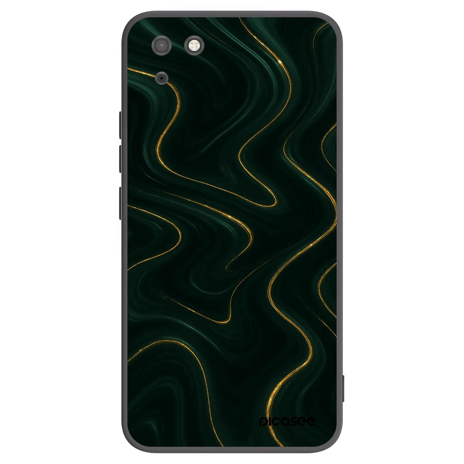 Picasee Huawei Y5P Hülle - Schwarzes Silikon - Vawes