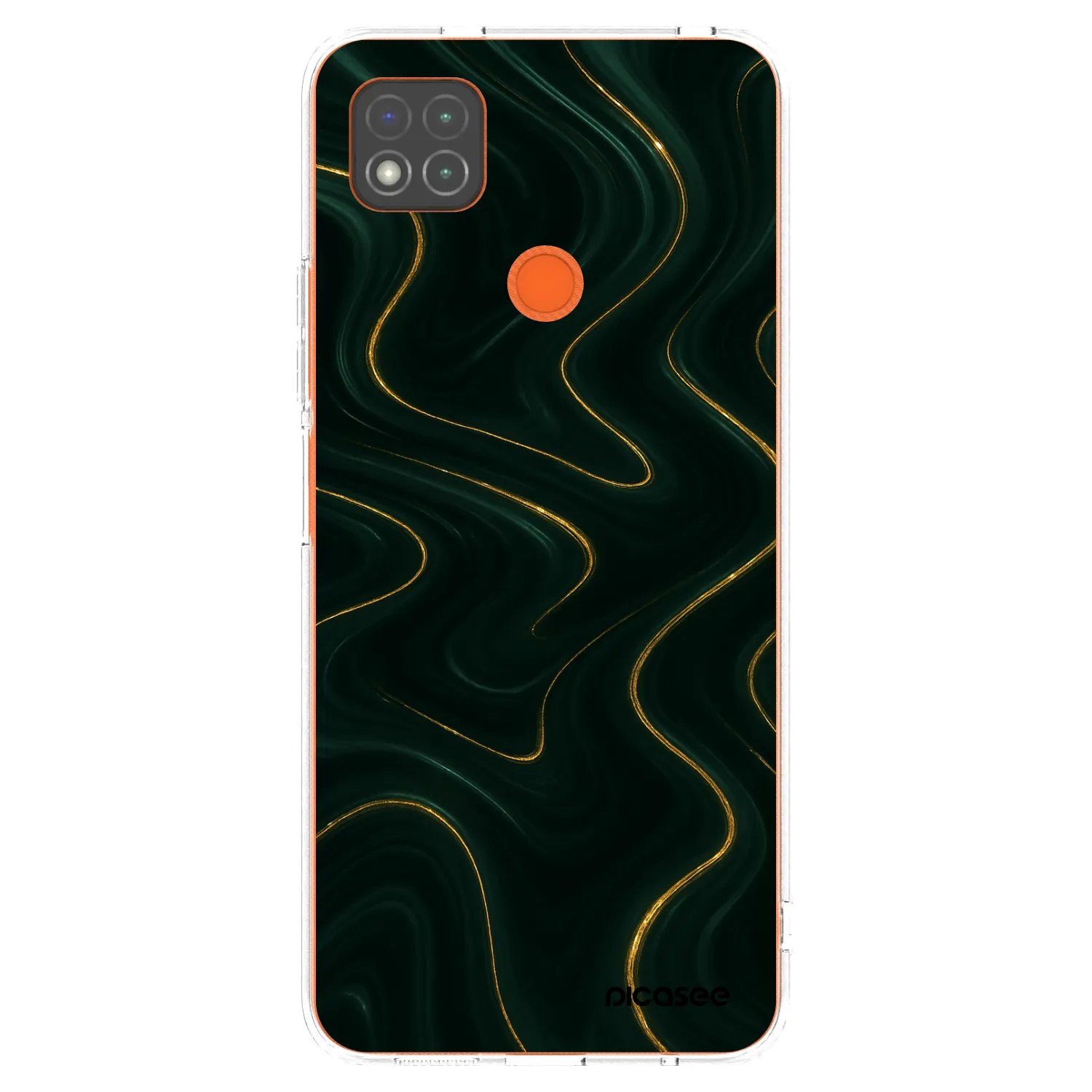 Picasee Xiaomi Redmi 9C Hülle - Transparentes Silikon - Vawes