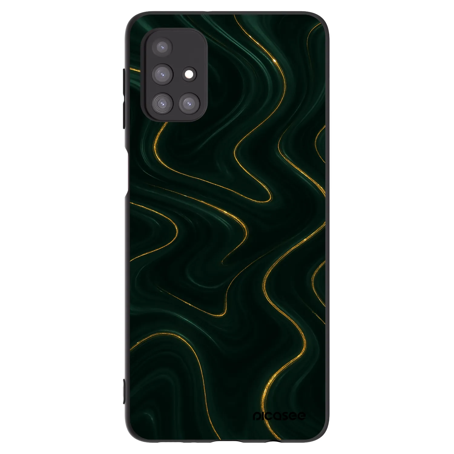 Picasee Samsung Galaxy M31s Hülle - Schwarzes Silikon - Vawes