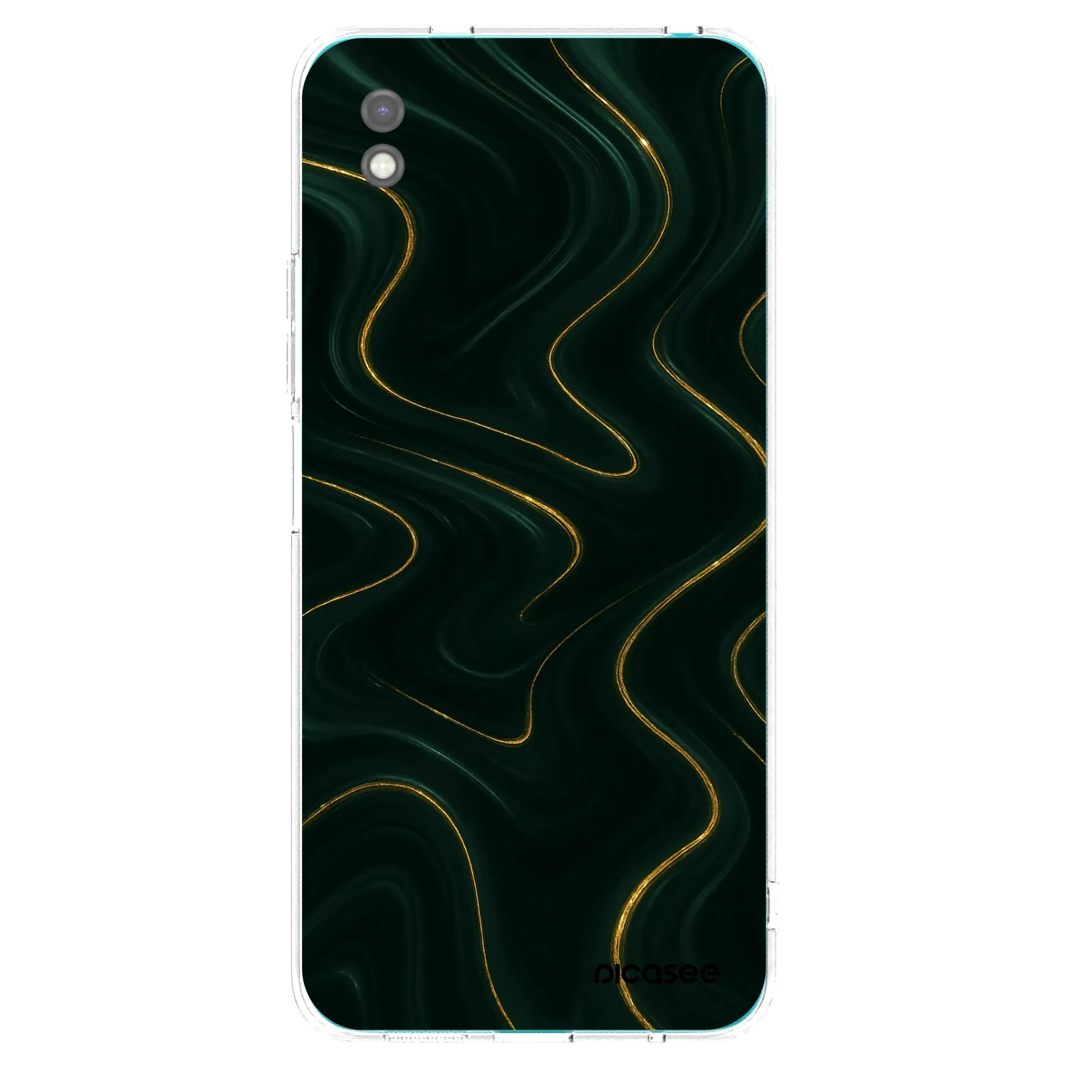 Picasee Xiaomi Redmi 9A Hülle - Schwarzes Silikon - Vawes