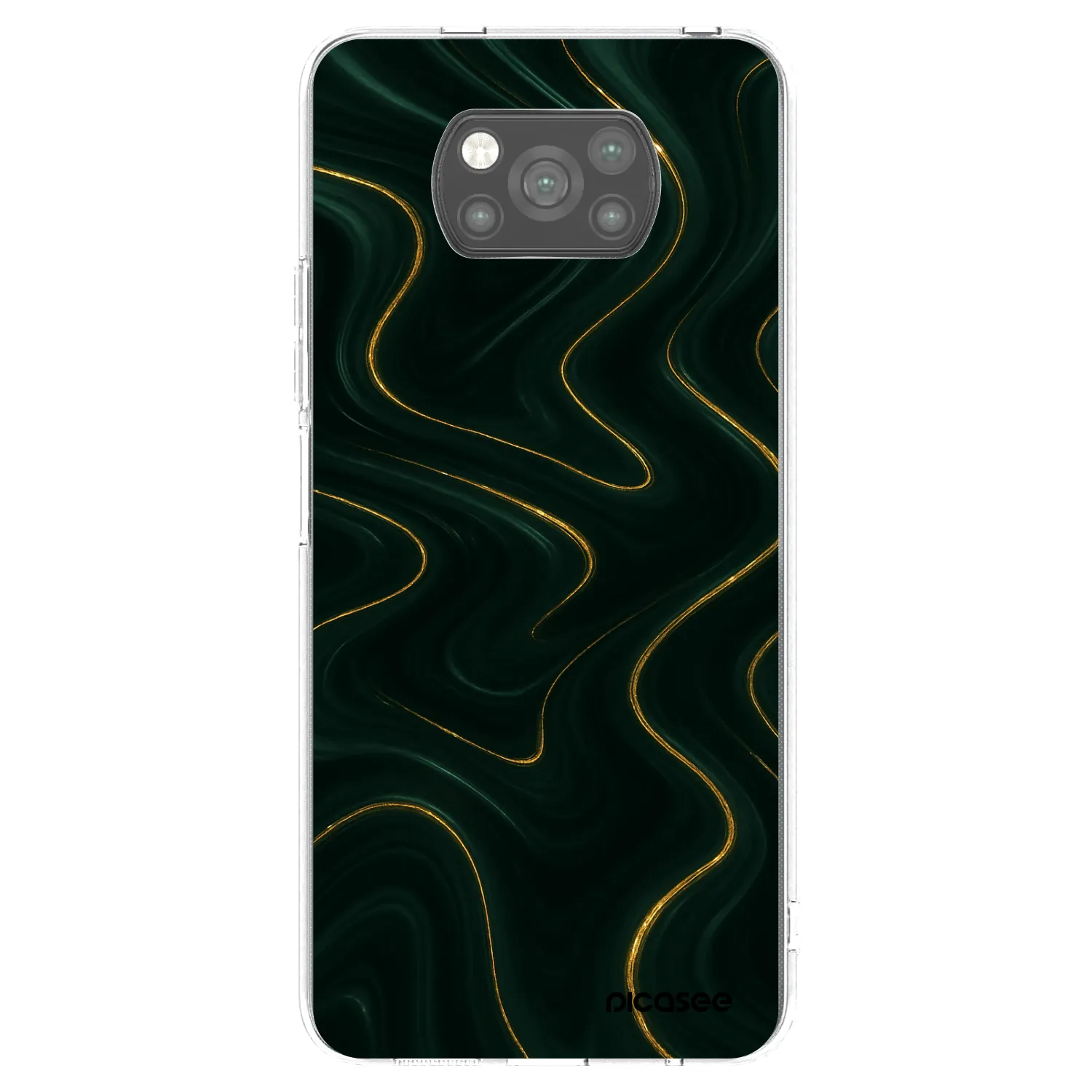 Picasee Xiaomi Poco X3 Hülle - Schwarzes Silikon - Vawes