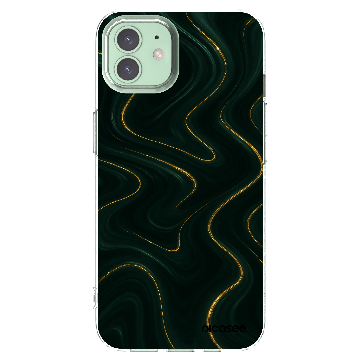 Picasee Apple iPhone 12 Hülle - Transparentes Silikon - Vawes