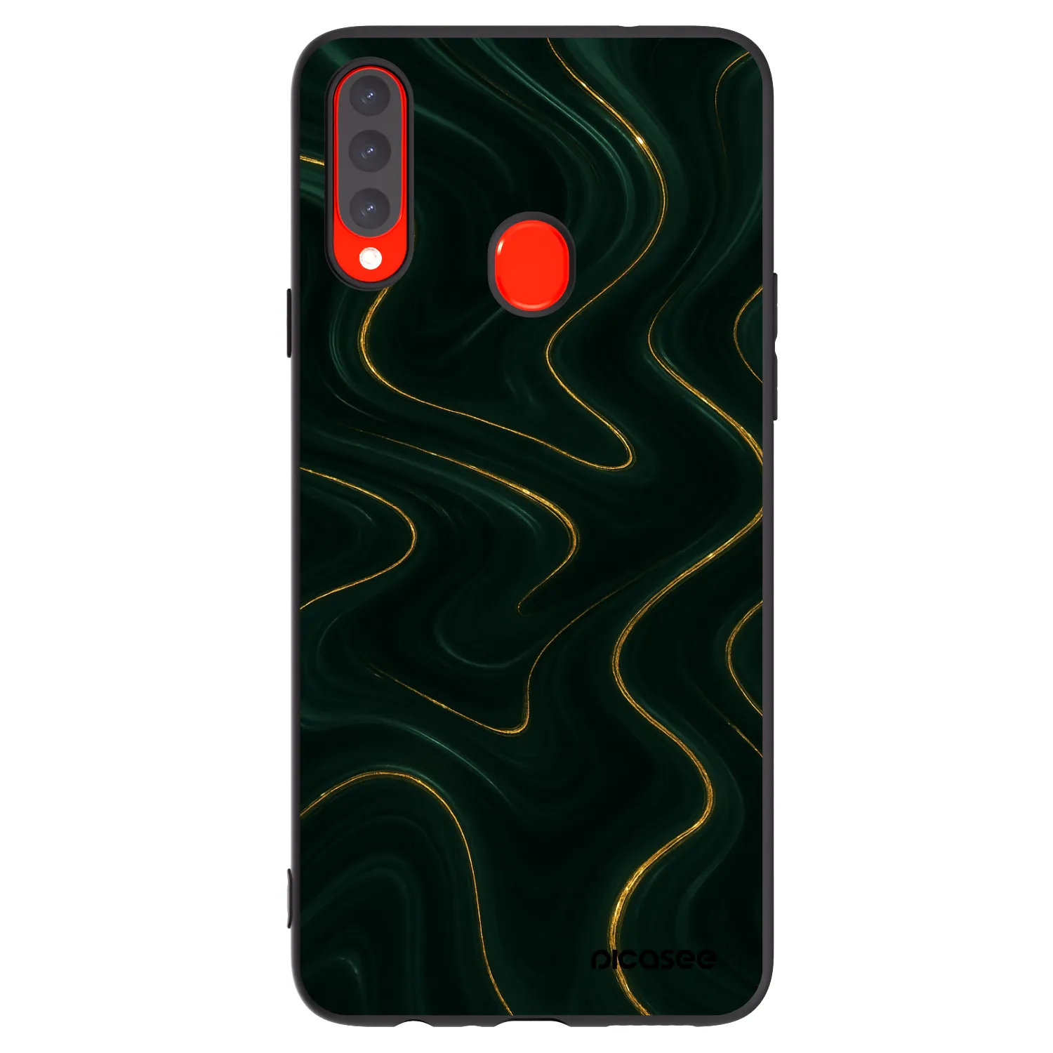 Picasee Samsung Galaxy A20s Hülle - Schwarzes Silikon - Vawes