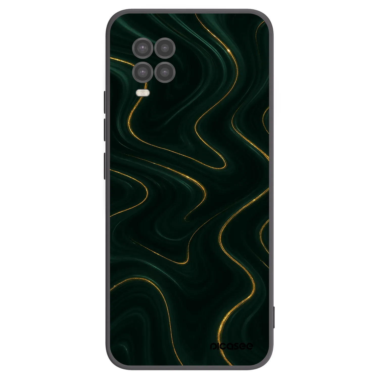 Picasee Xiaomi Mi 10 Lite Hülle - Schwarzes Silikon - Vawes