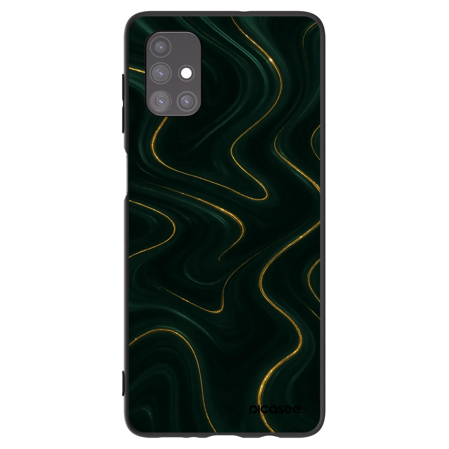 Picasee Samsung Galaxy M51 M515F Hülle - Schwarzes Silikon - Vawes