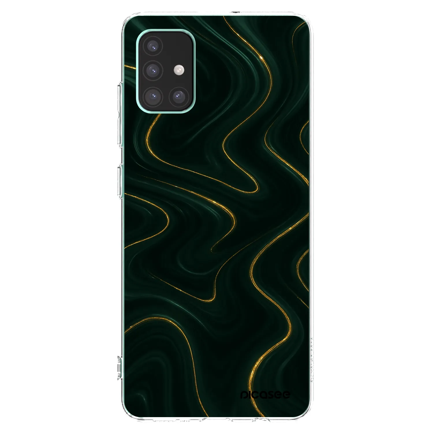 Picasee Samsung Galaxy M51 M515F Hülle - Transparentes Silikon - Vawes