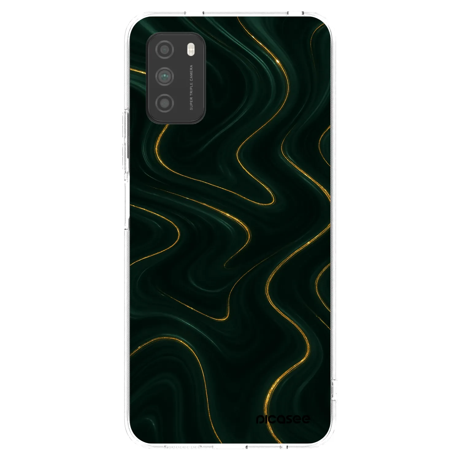 Picasee Xiaomi Poco M3 Hülle - Transparentes Silikon - Vawes