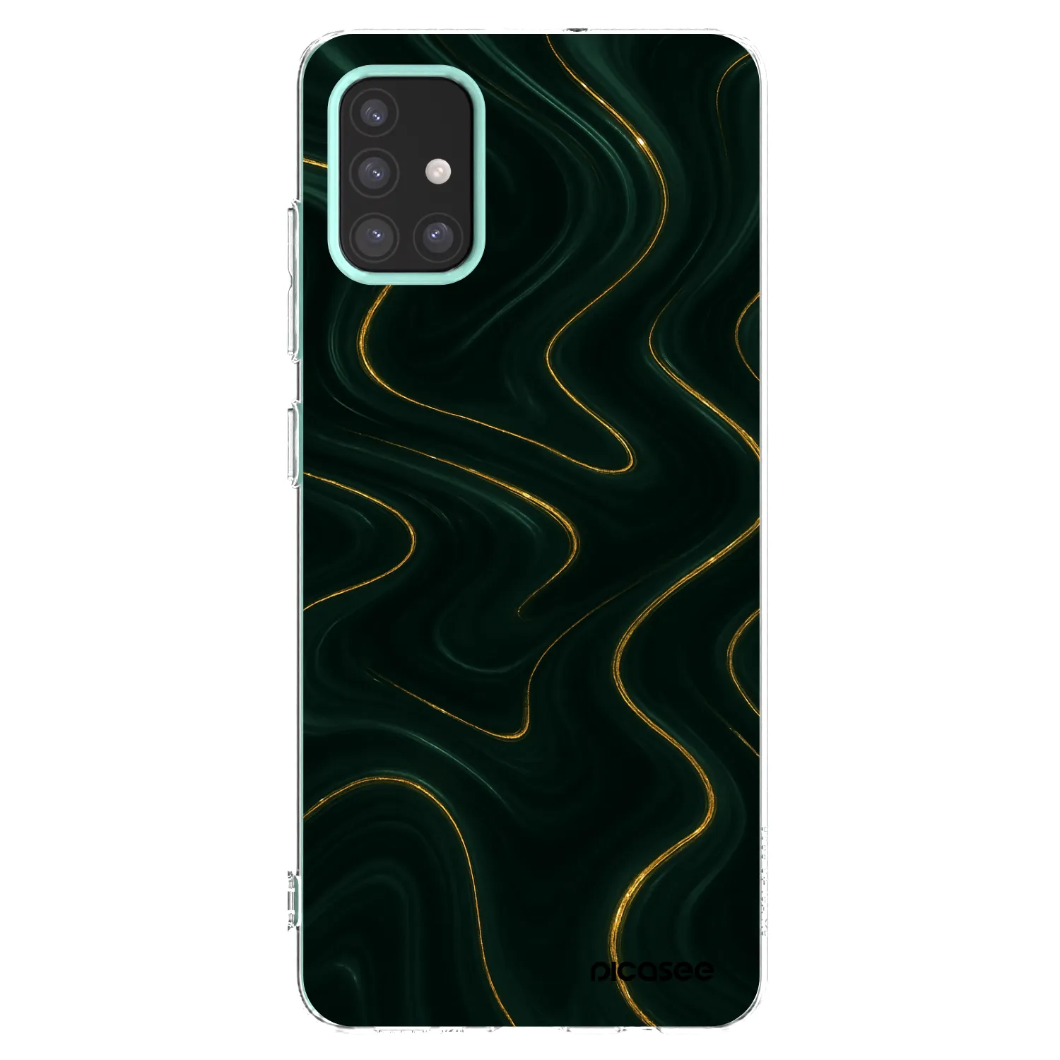 Picasee Samsung Galaxy M31s Hülle - Transparentes Silikon - Vawes