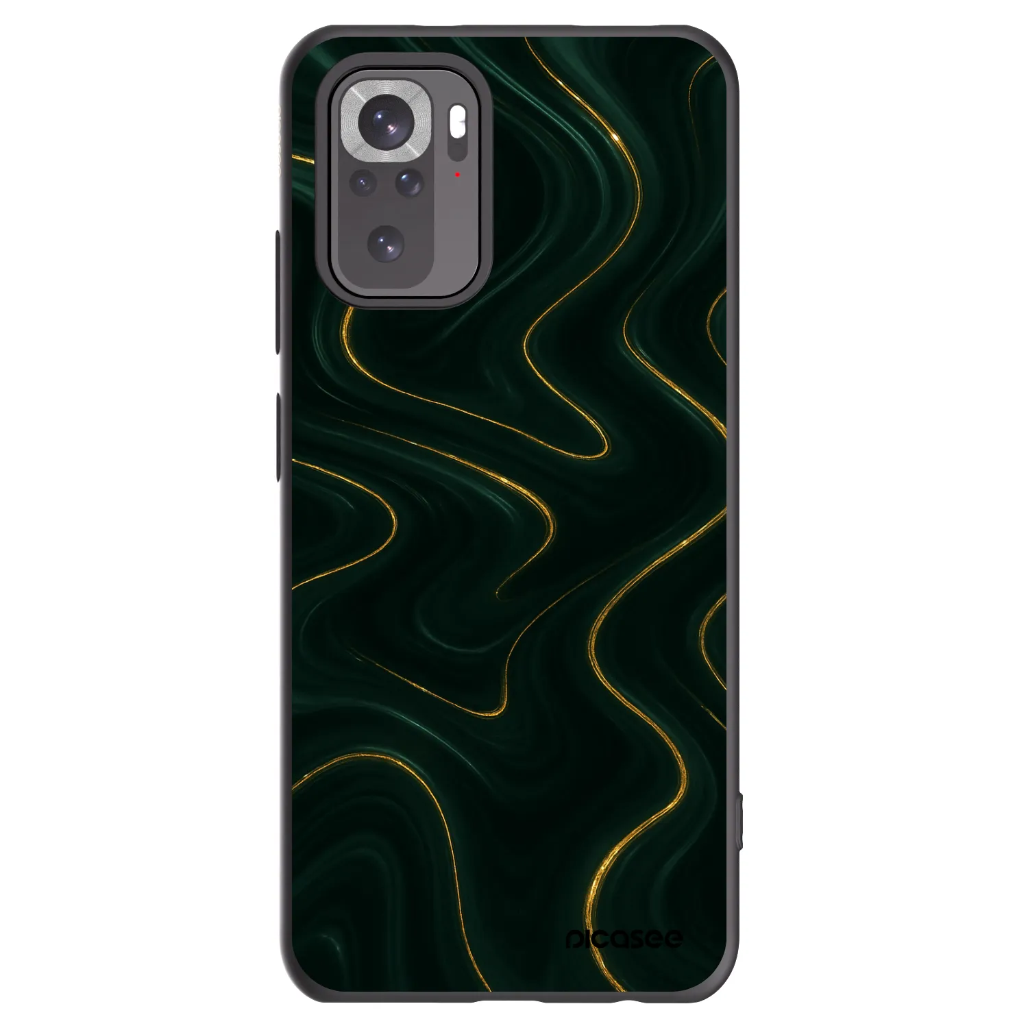Picasee Xiaomi Redmi Note 10 Hülle - Schwarzes Silikon - Vawes