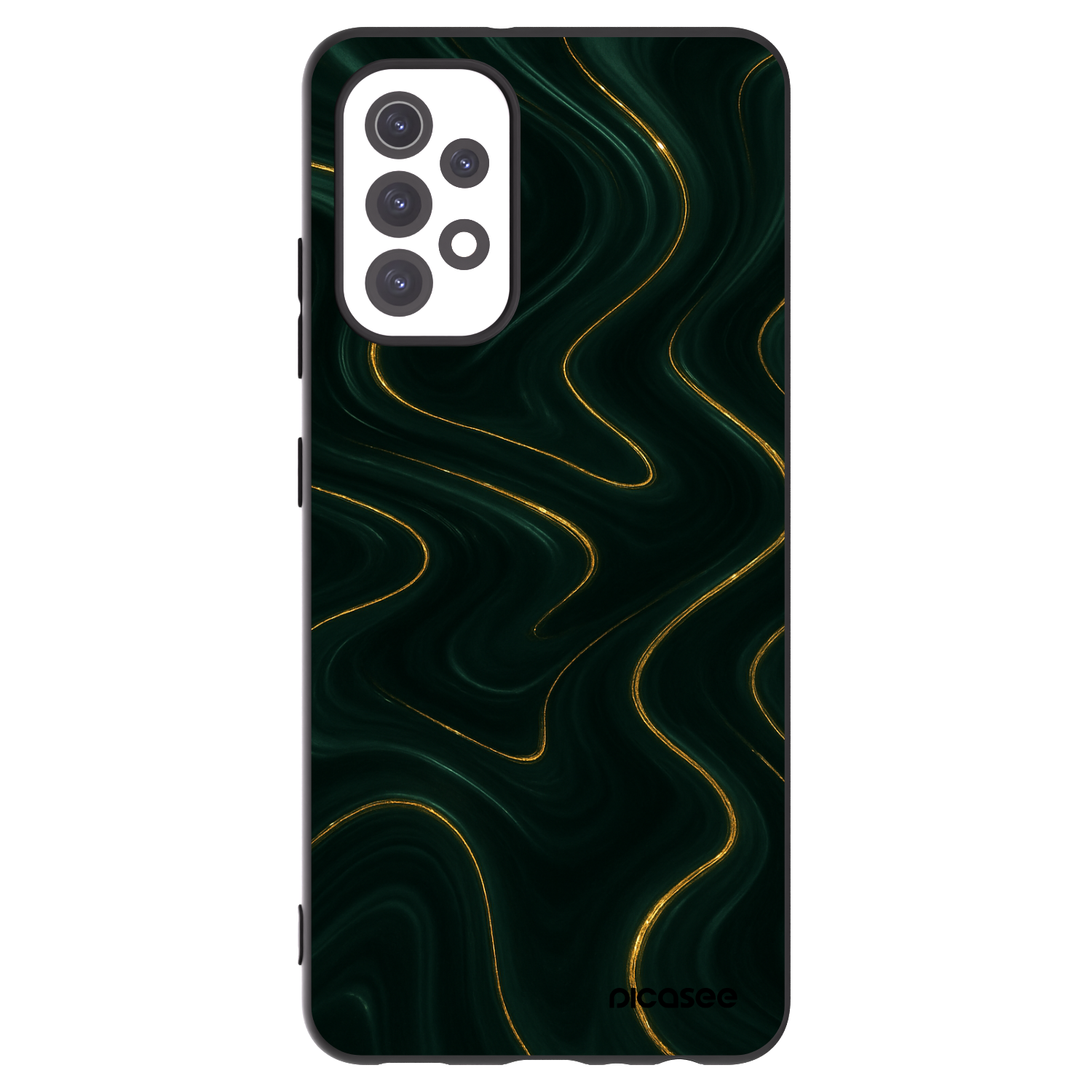 Picasee Samsung Galaxy A32 5G A326B Hülle - Schwarzes Silikon - Vawes