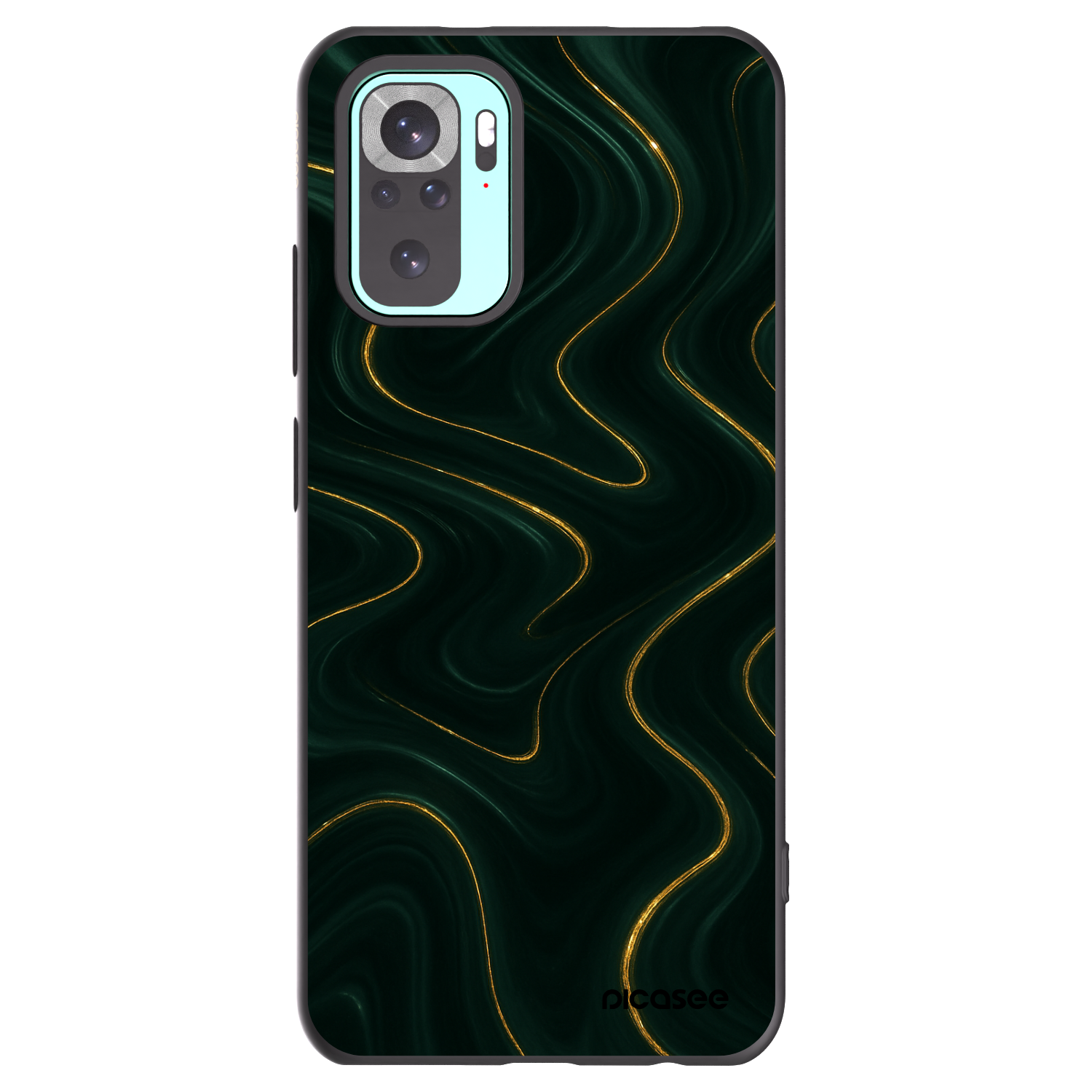 Picasee Xiaomi Redmi Note 10 Pro Hülle - Schwarzes Silikon - Vawes