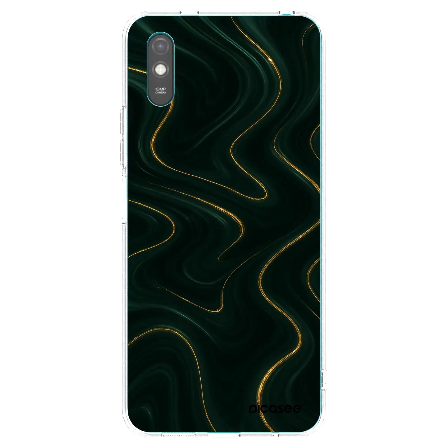 Picasee Xiaomi Redmi 9AT Hülle - Transparentes Silikon - Vawes