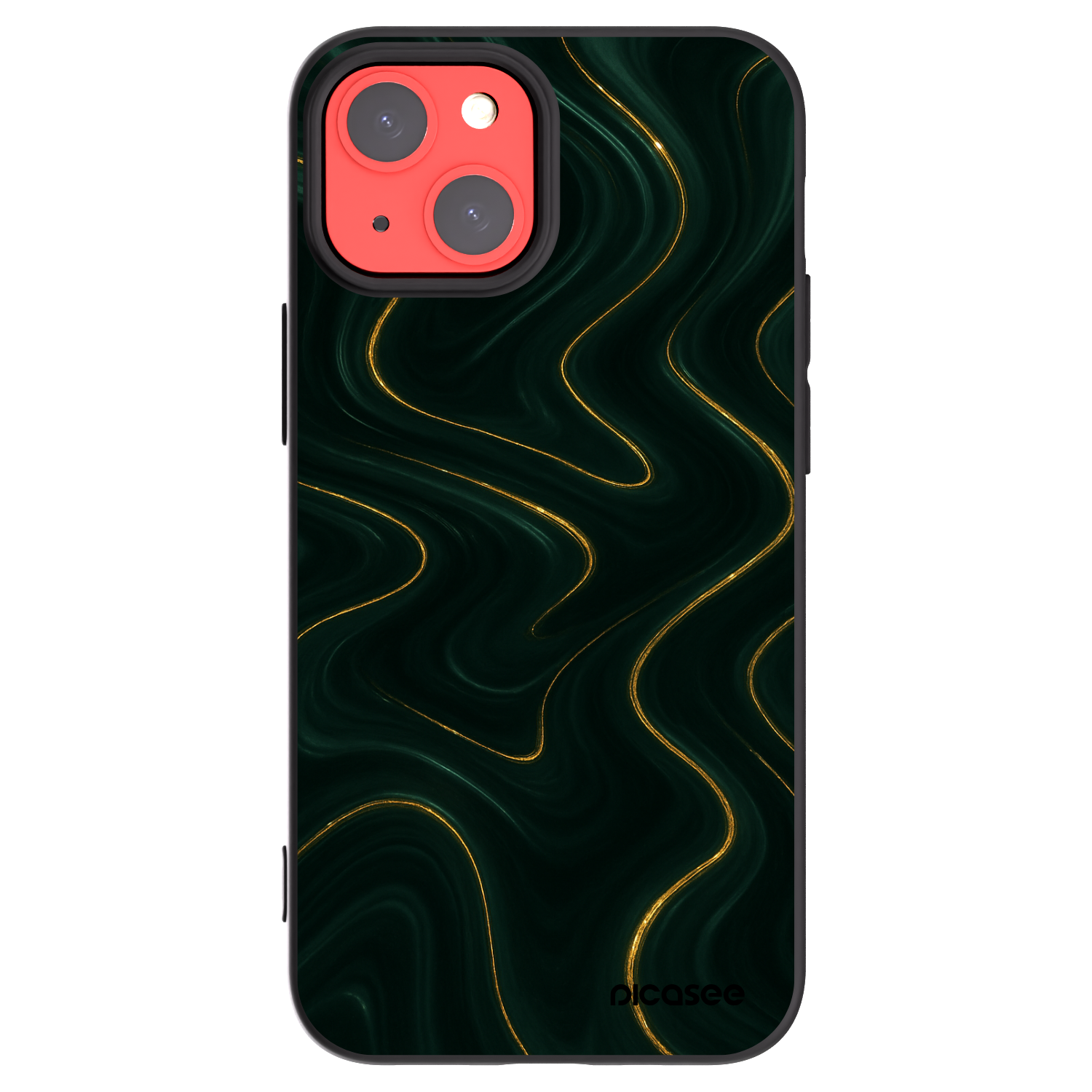Picasee Apple iPhone 13 mini Hülle - Schwarzes Silikon - Vawes