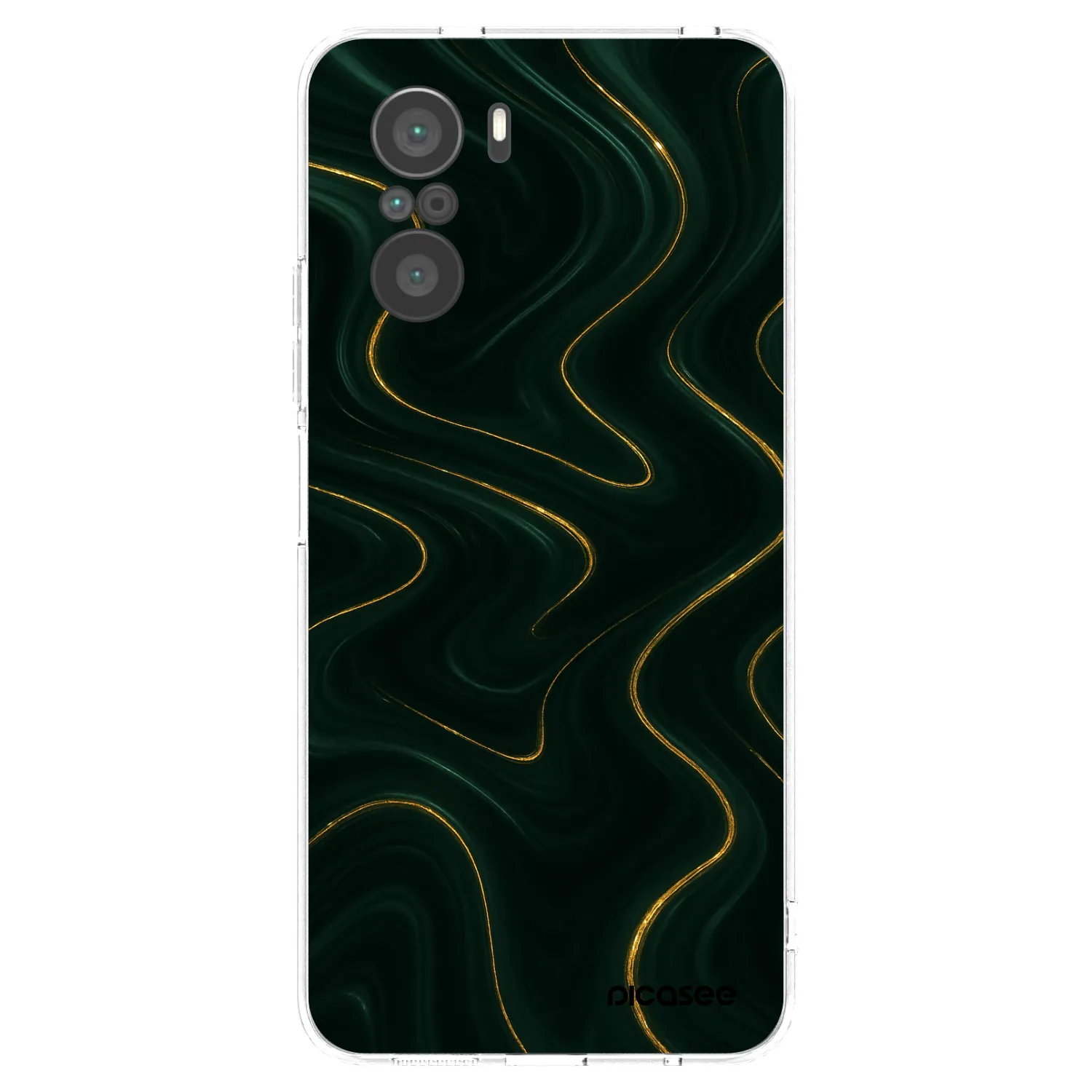 Picasee Xiaomi Poco F3 Hülle - Transparentes Silikon - Vawes