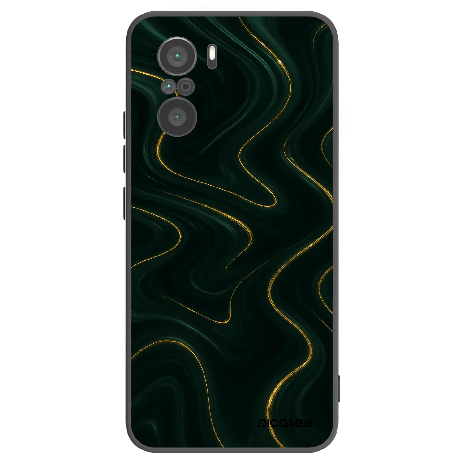 Picasee Xiaomi Poco F3 Hülle - Schwarzes Silikon - Vawes