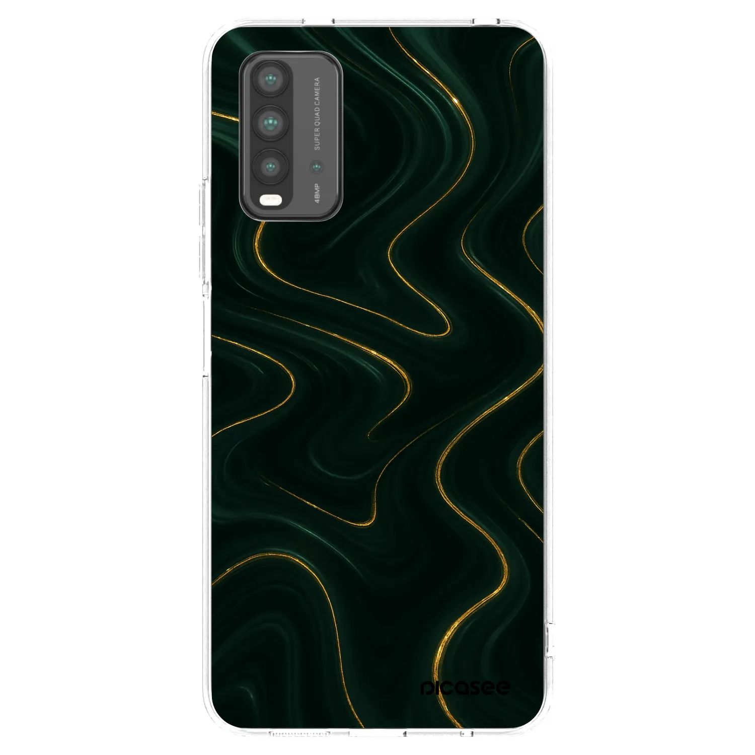 Picasee Xiaomi Redmi 9T Hülle - Schwarzes Silikon - Vawes