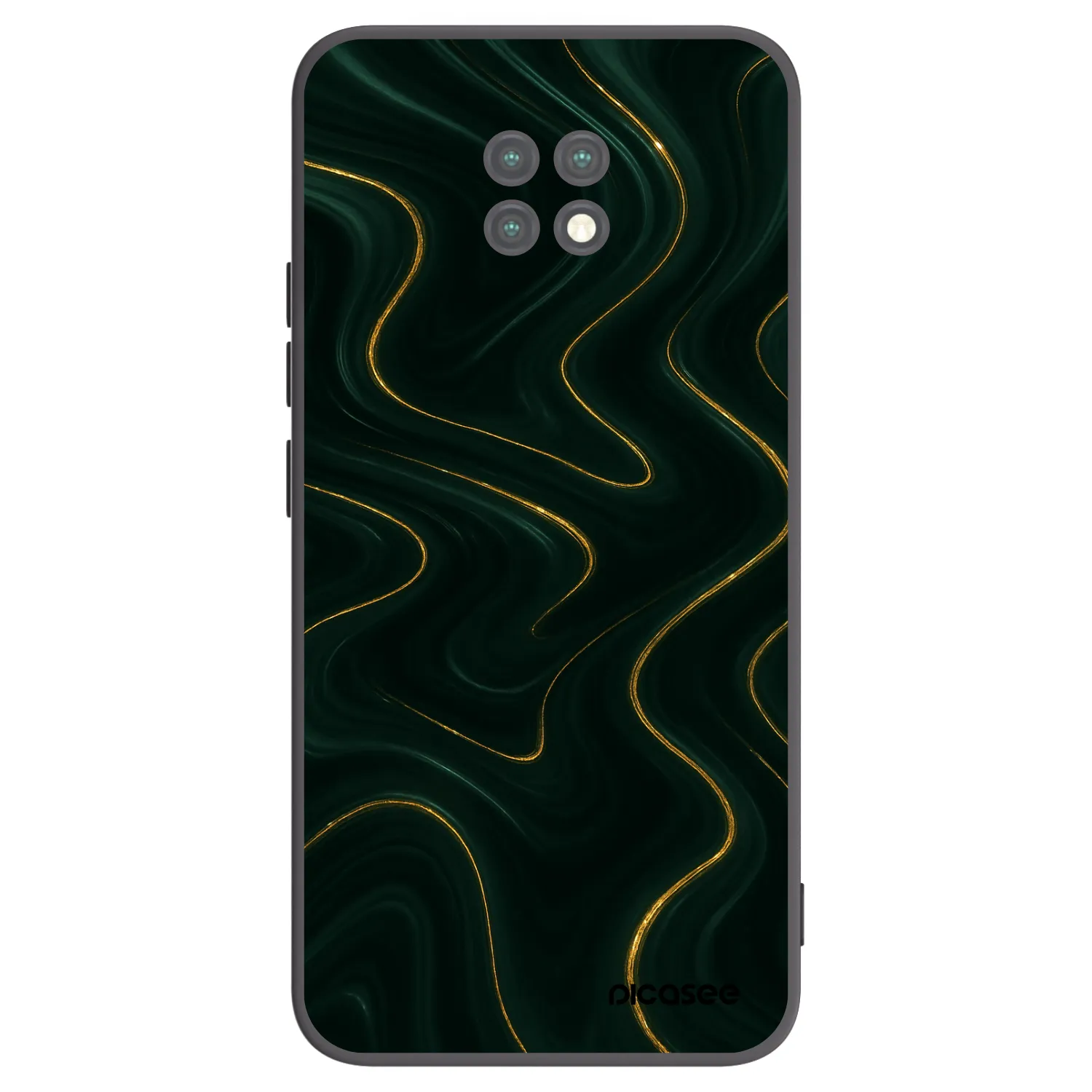 Picasee Xiaomi Redmi Note 9T Hülle - Schwarzes Silikon - Vawes