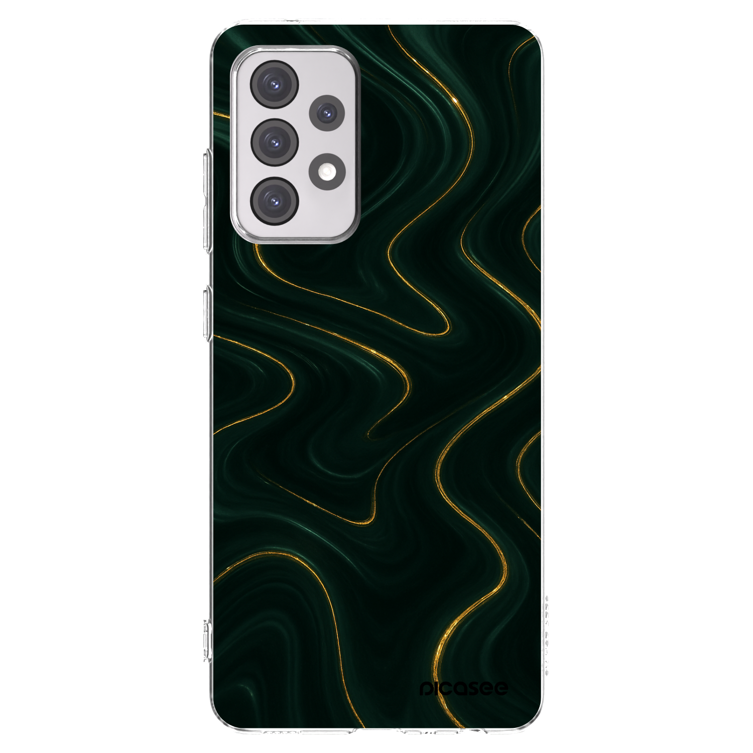 Picasee Samsung Galaxy A52s 5G A528B Hülle - Transparentes Silikon - Vawes