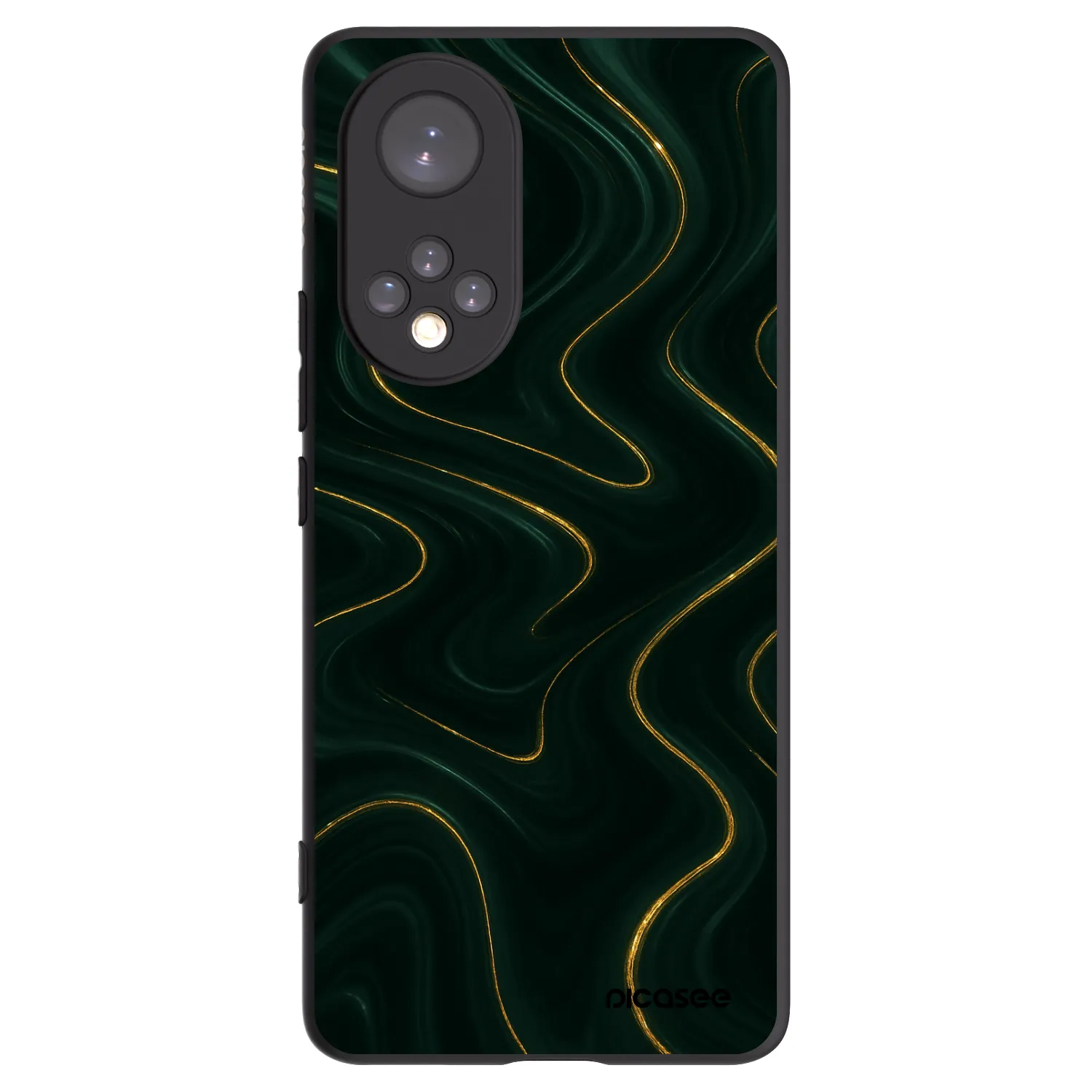Picasee Honor 50 5G Hülle - Schwarzes Silikon - Vawes
