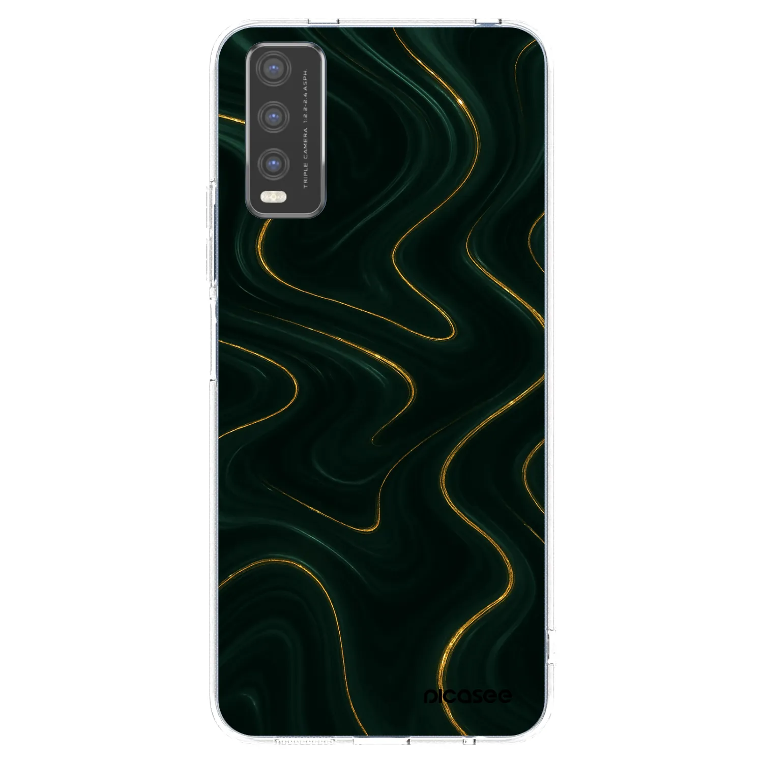 Picasee Vivo Y20s Hülle - Transparentes Silikon - Vawes