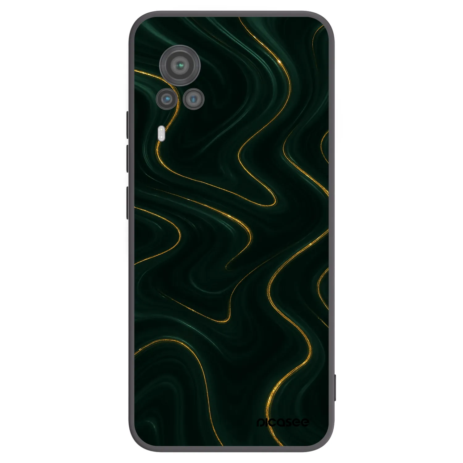 Picasee Vivo X60 Pro 5G Hülle - Schwarzes Silikon - Vawes