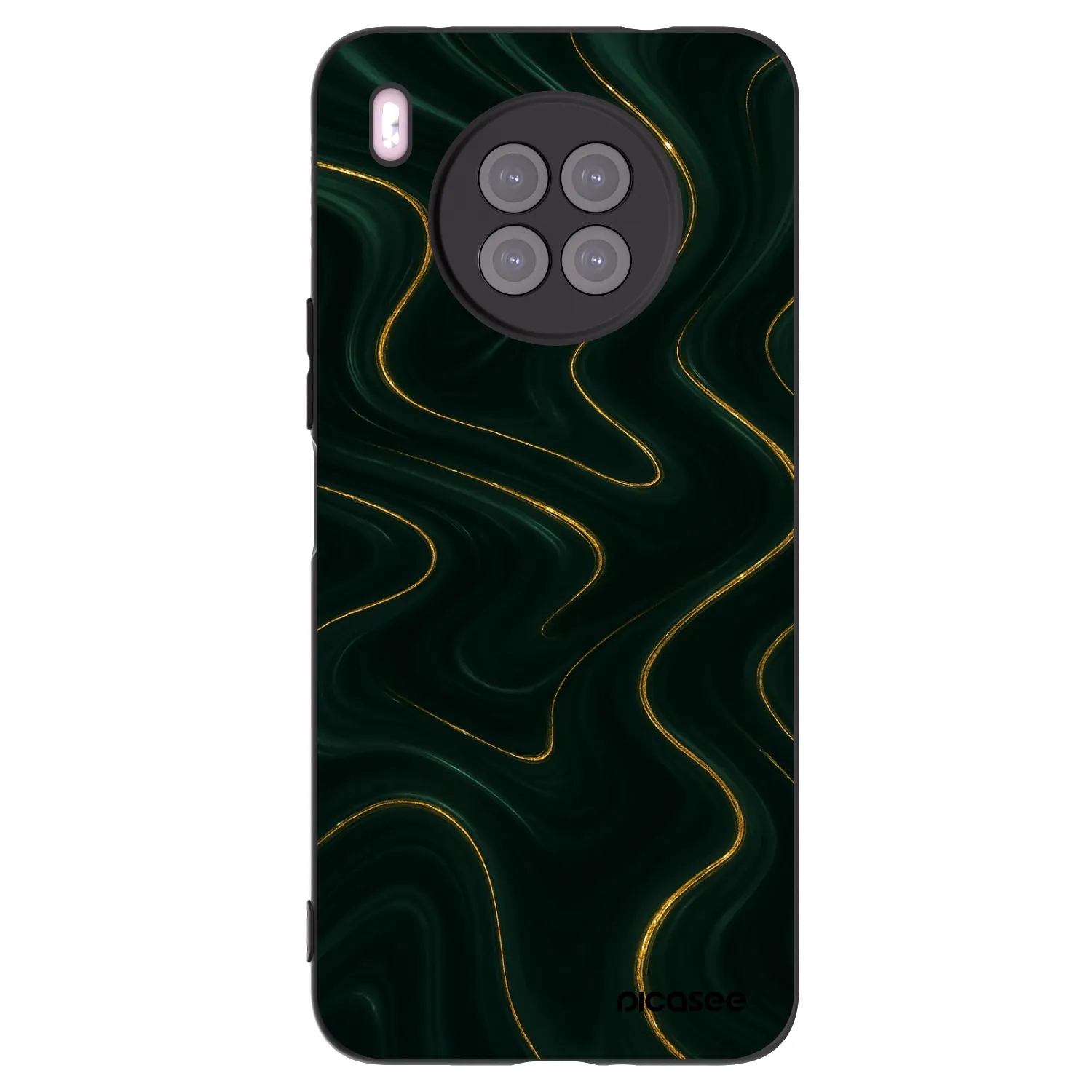 Picasee Huawei Nova 8i Hülle - Schwarzes Silikon - Vawes