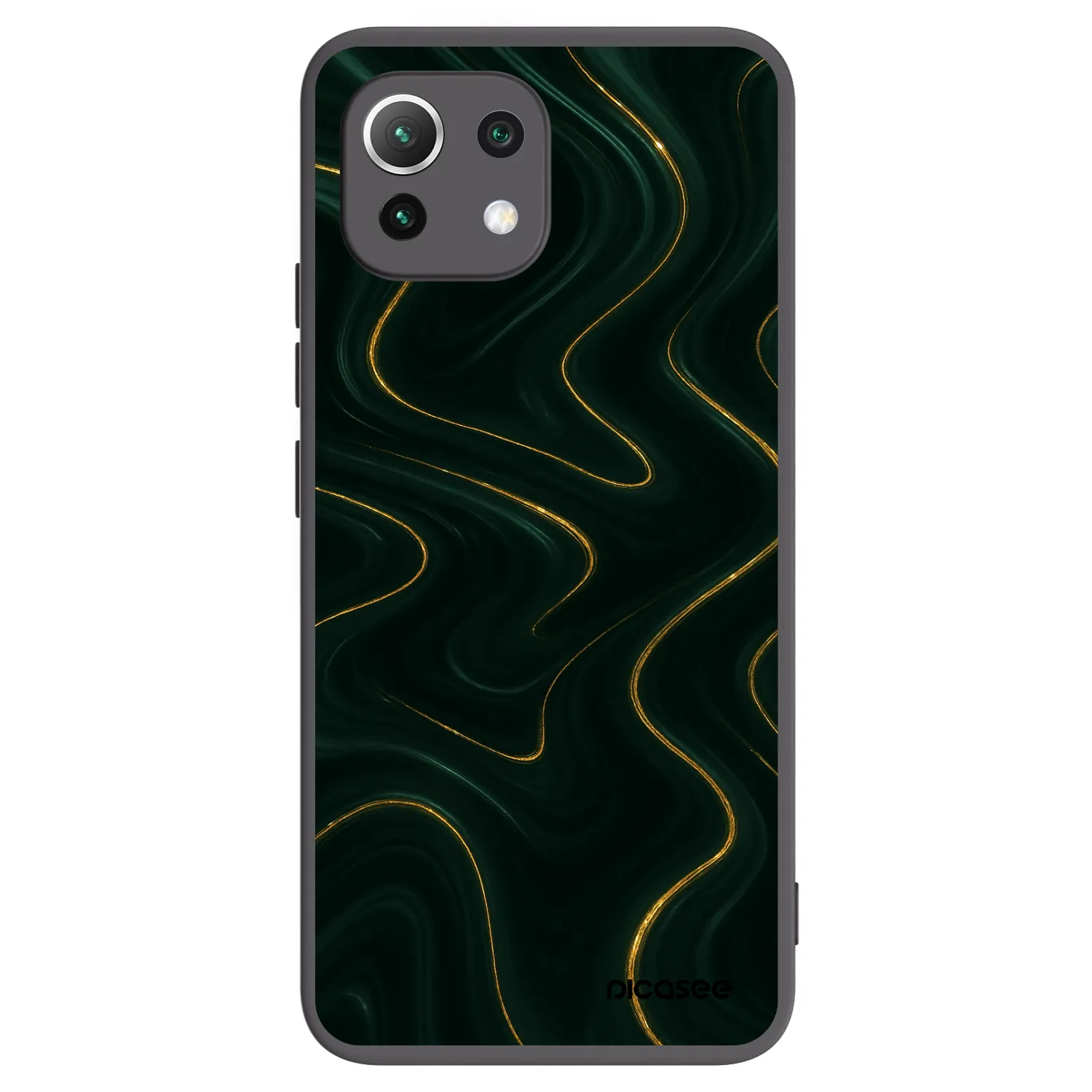 Picasee Xiaomi 11 Lite 5G NE Hülle - Schwarzes Silikon - Vawes