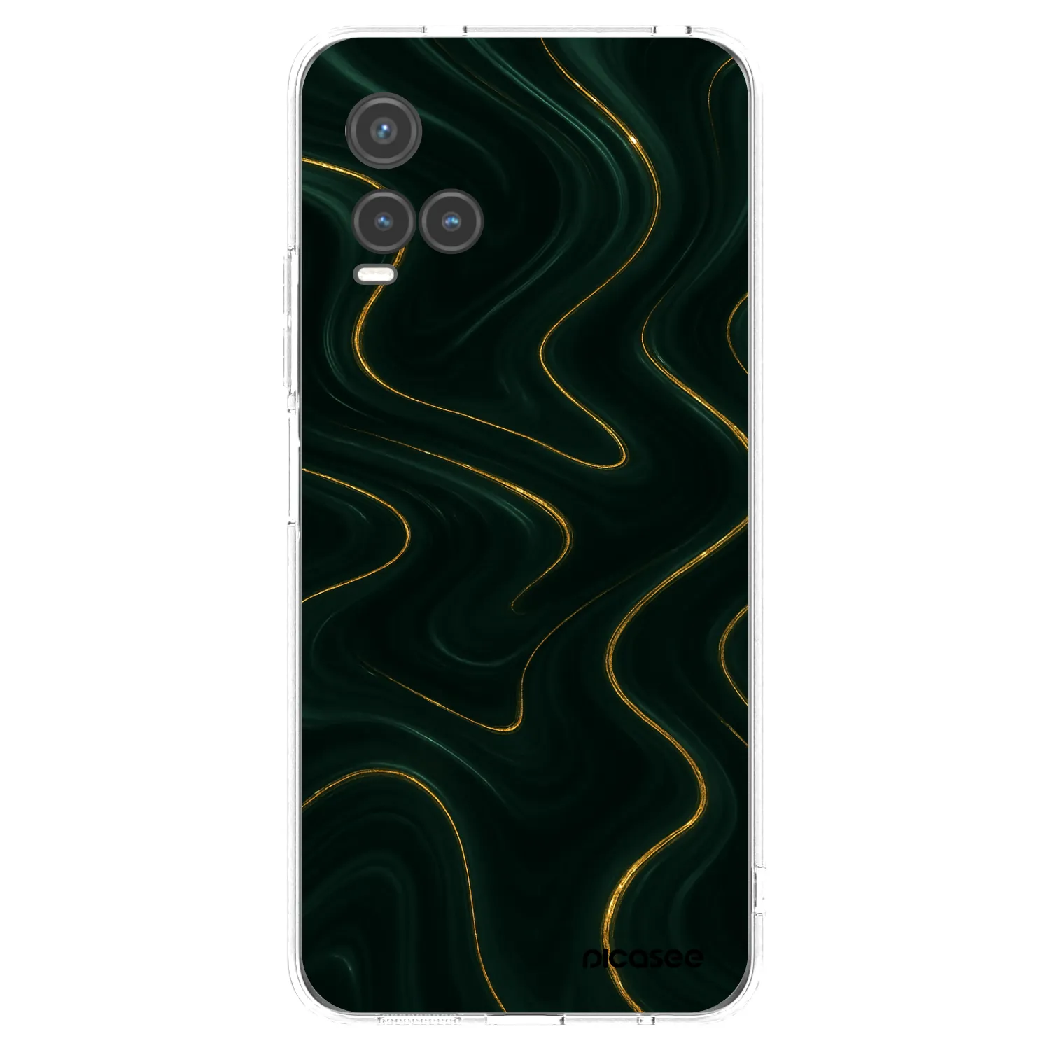Picasee Vivo Y33s Hülle - Transparentes Silikon - Vawes
