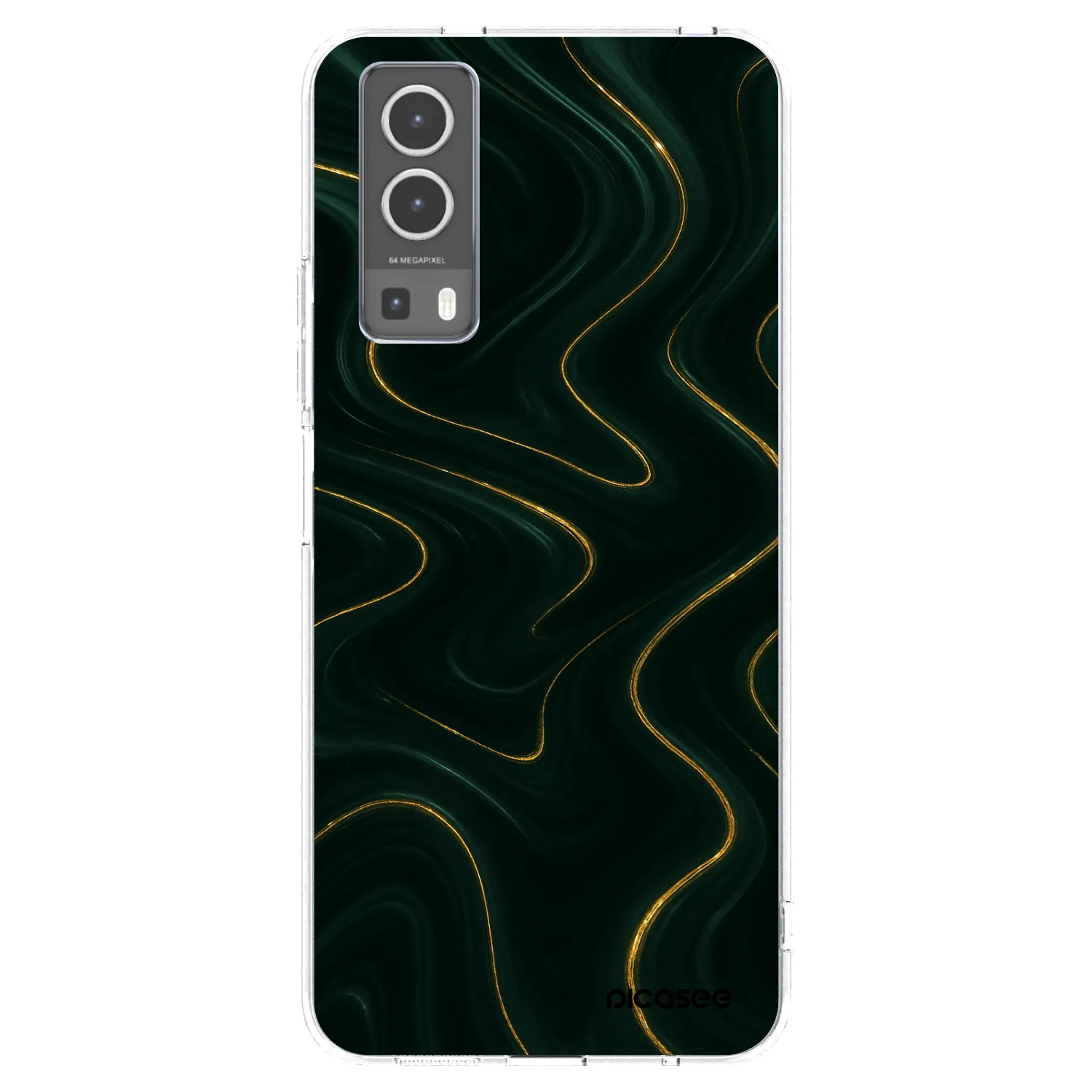 Picasee Vivo Y72 5G Hülle - Transparentes Silikon - Vawes