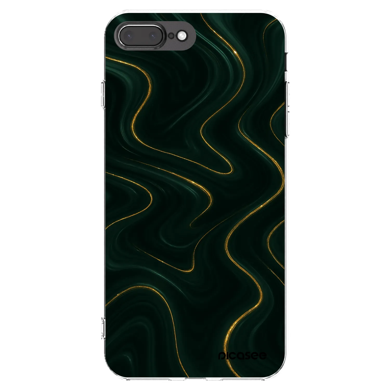 Picasee Apple iPhone 7 Plus Hülle - Transparentes Silikon - Vawes