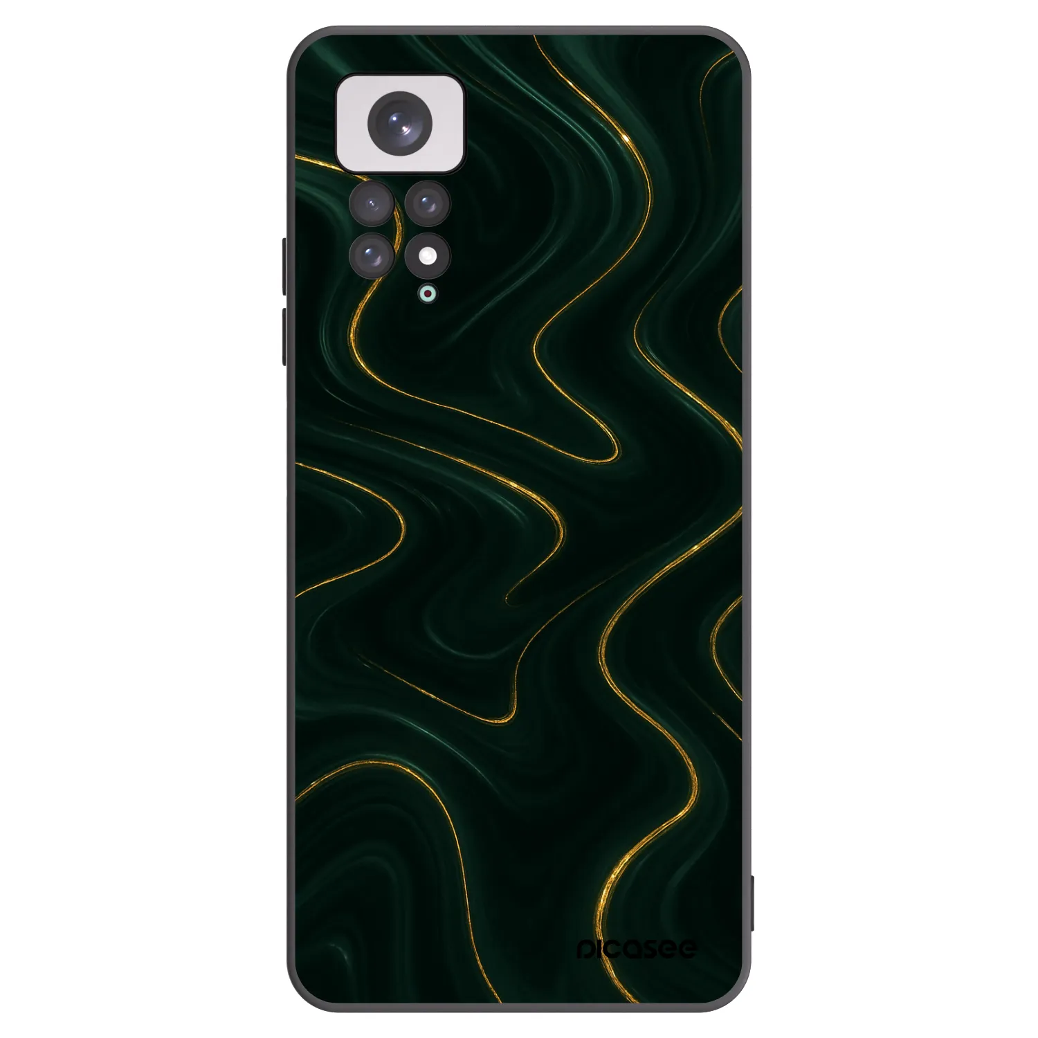 Picasee Xiaomi Redmi Note 11 Hülle - Schwarzes Silikon - Vawes