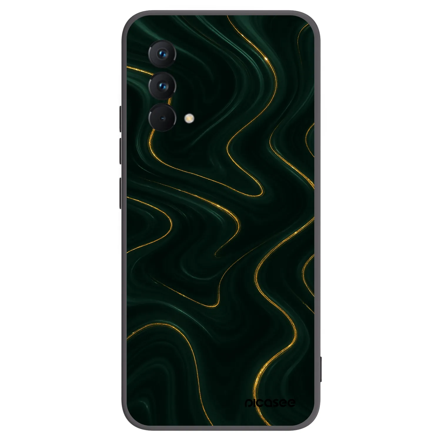 Picasee Realme GT Master Edition 5G Hülle - Schwarzes Silikon - Vawes