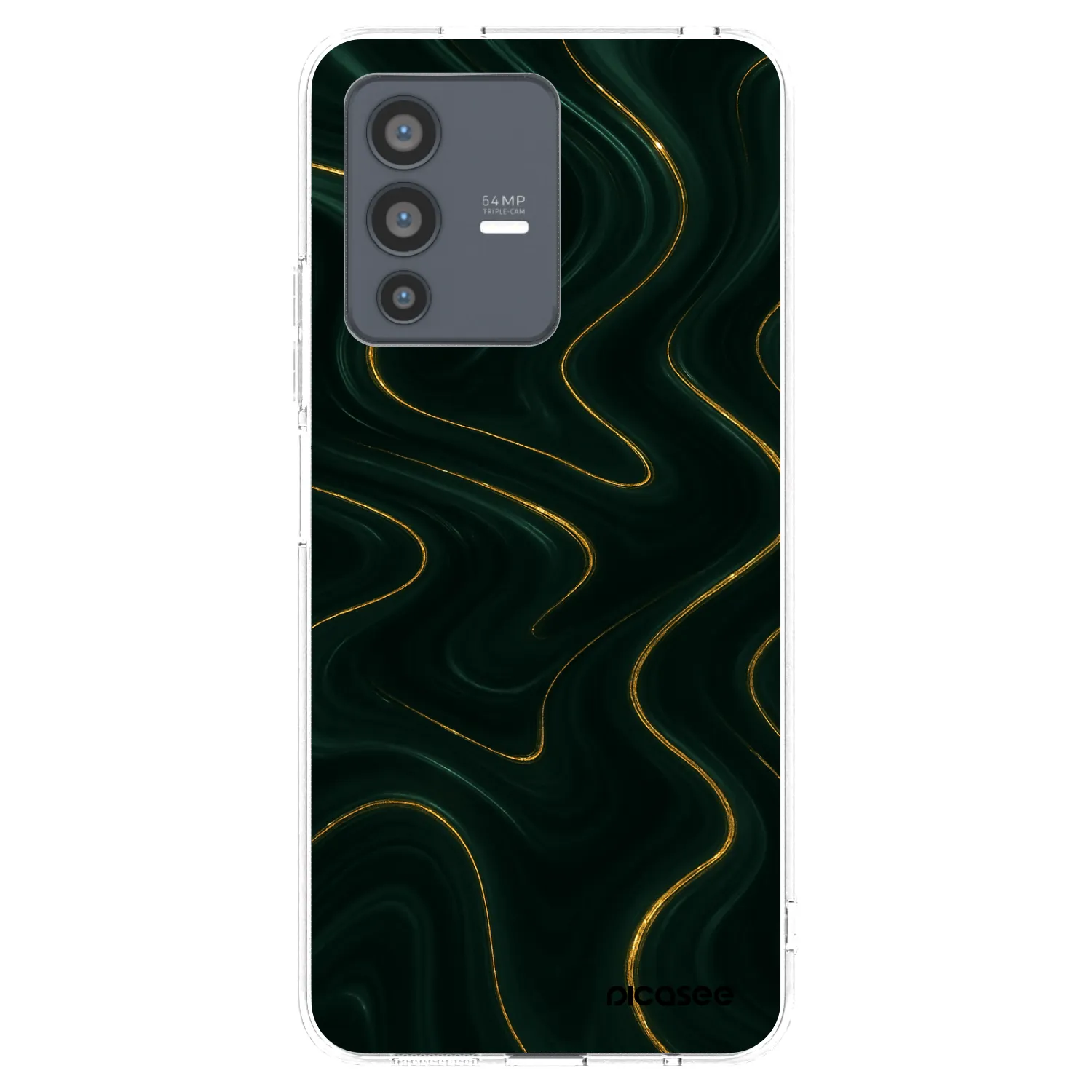 Picasee Vivo V23 5G Hülle - Transparentes Silikon - Vawes