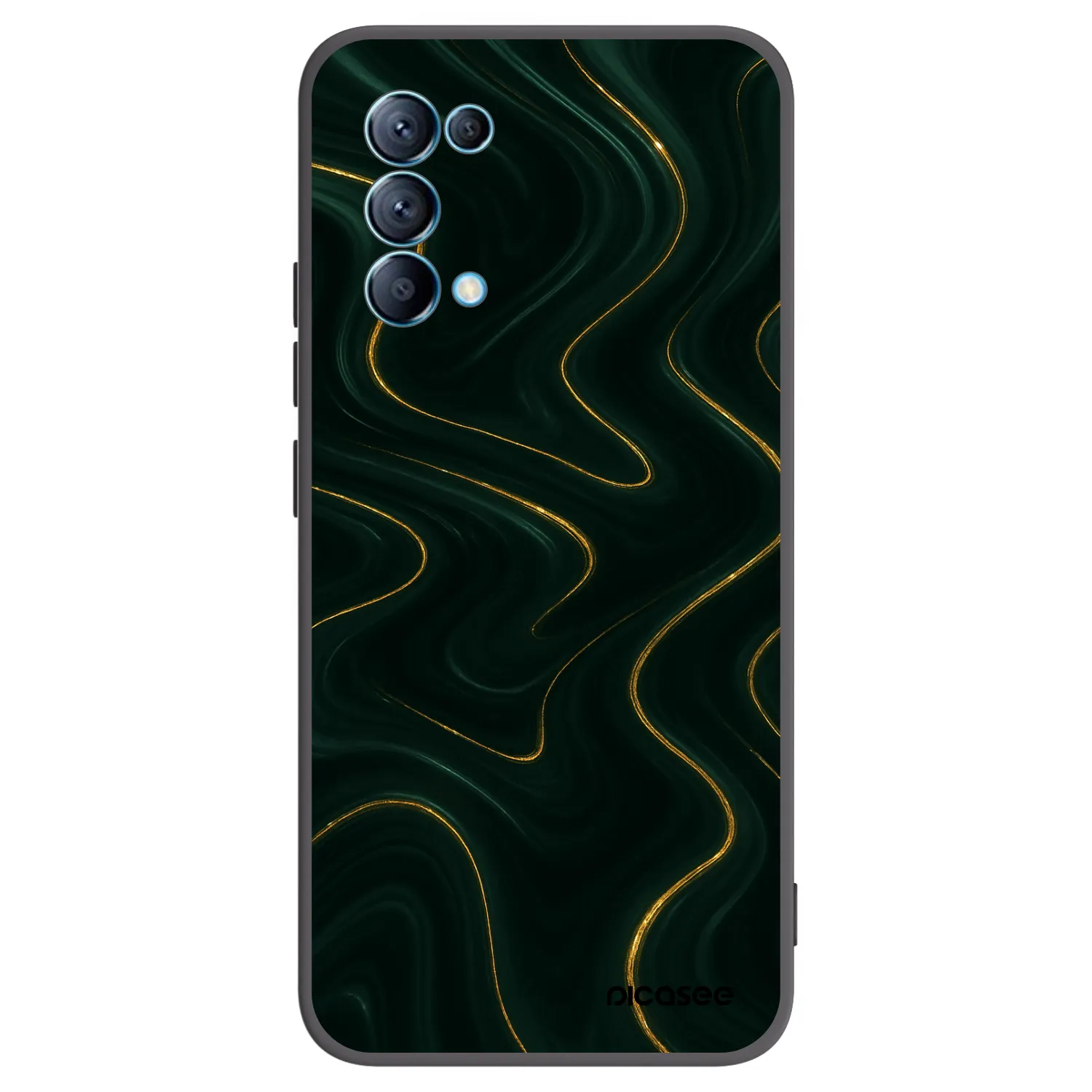 Picasee OPPO Reno 5 5G Hülle - Schwarzes Silikon - Vawes