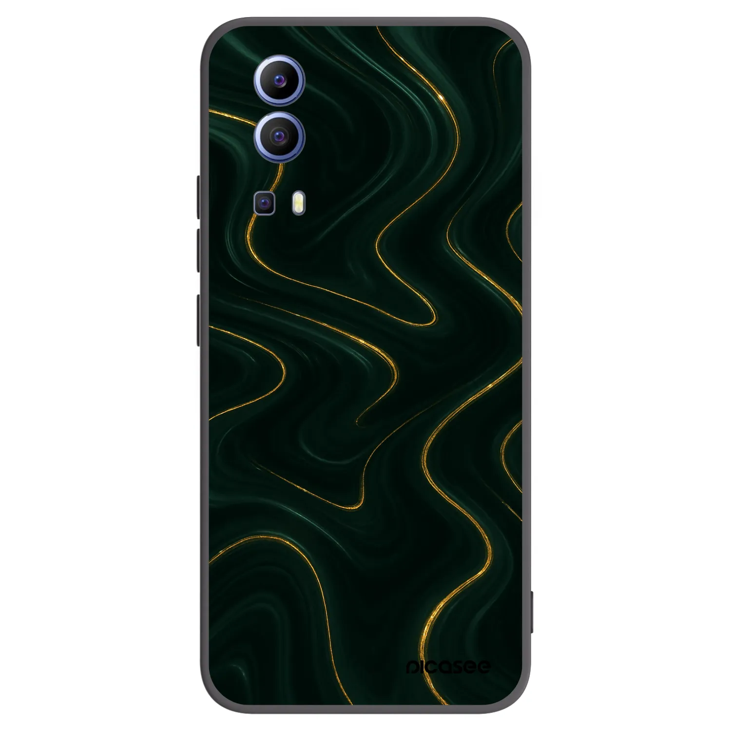 Picasee Vivo Y52 5G Hülle - Schwarzes Silikon - Vawes