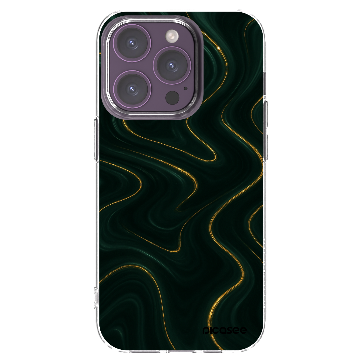 Picasee Apple iPhone 14 Pro Hülle - Transparentes Silikon - Vawes
