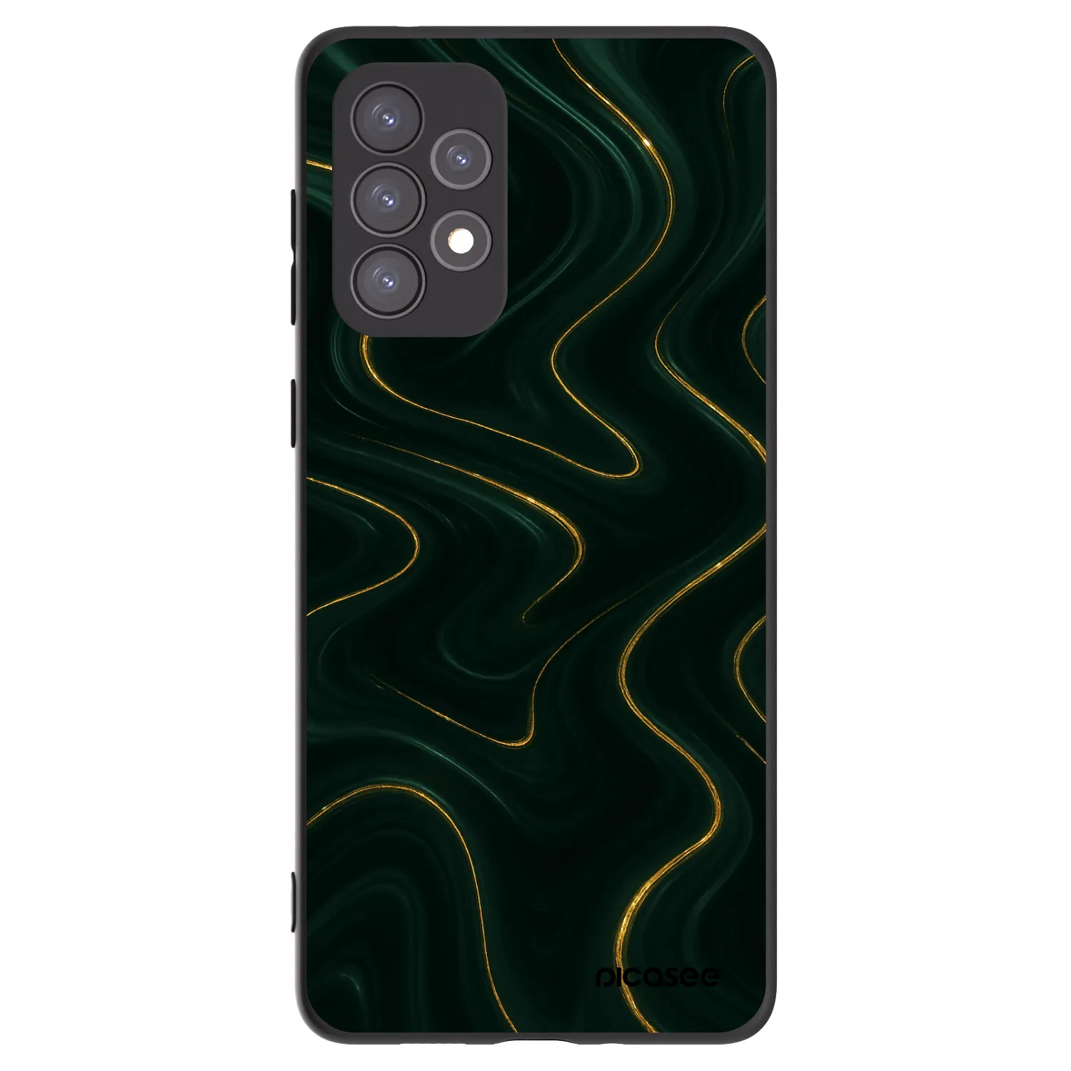 Picasee Samsung Galaxy A73 5G Hülle - Schwarzes Silikon - Vawes